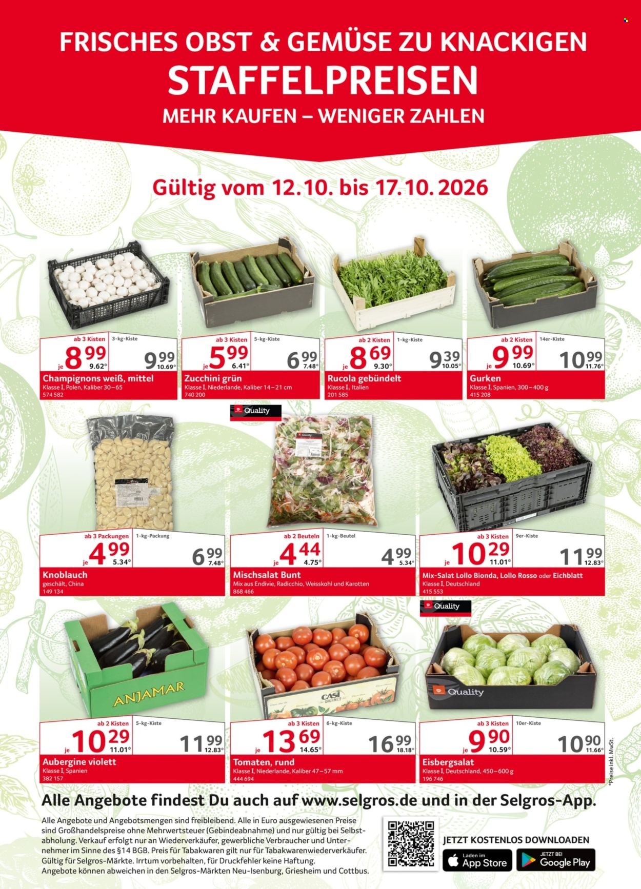 SELGROS Prospekt - Obst & Gemüse