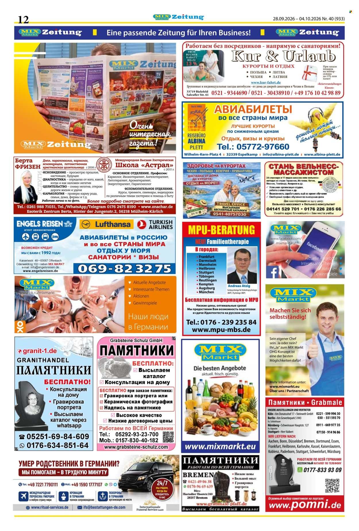 MIX MARKT Prospekt - Zeitung