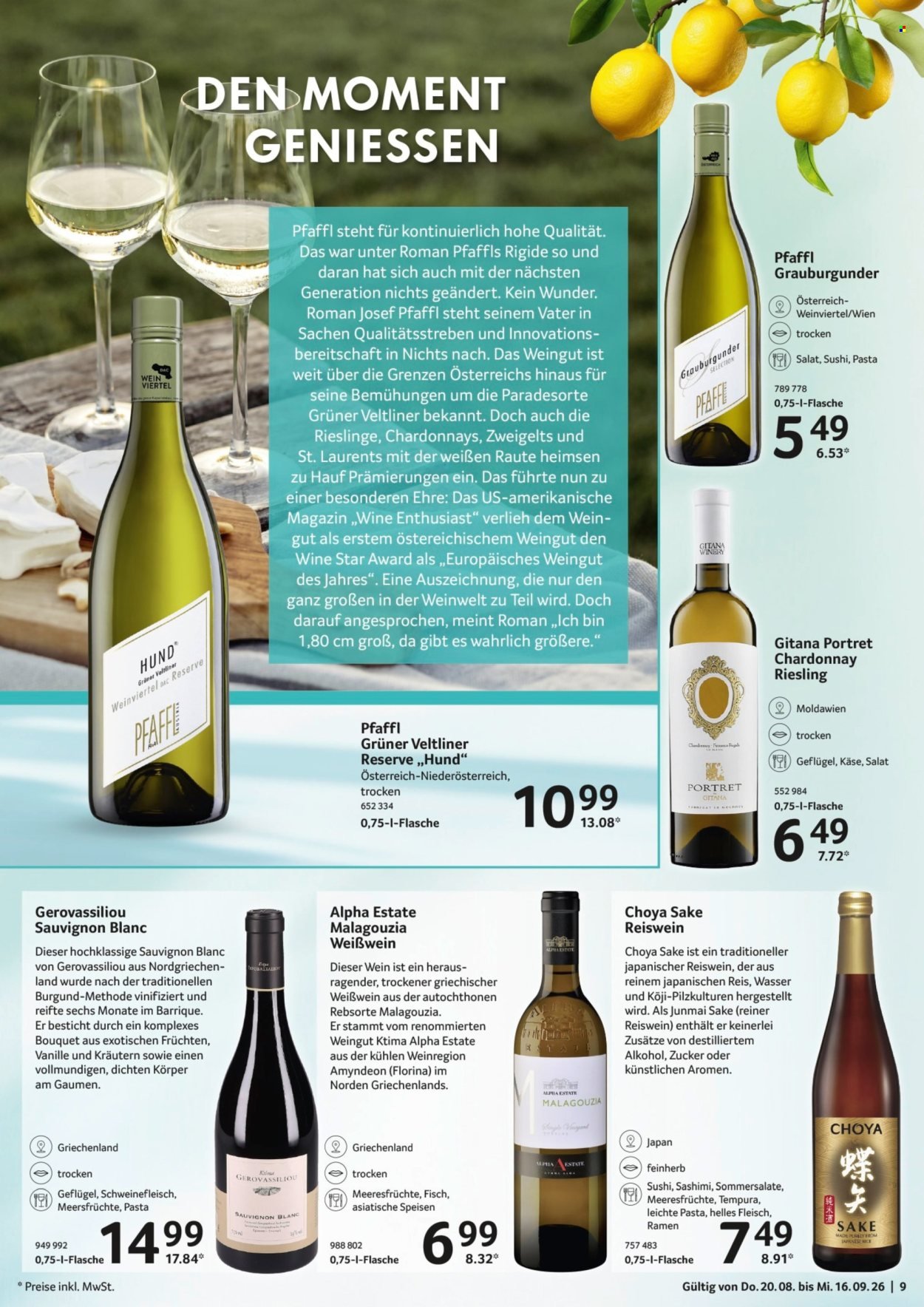 SELGROS Prospekt - Weingenuss für den Spätsommer