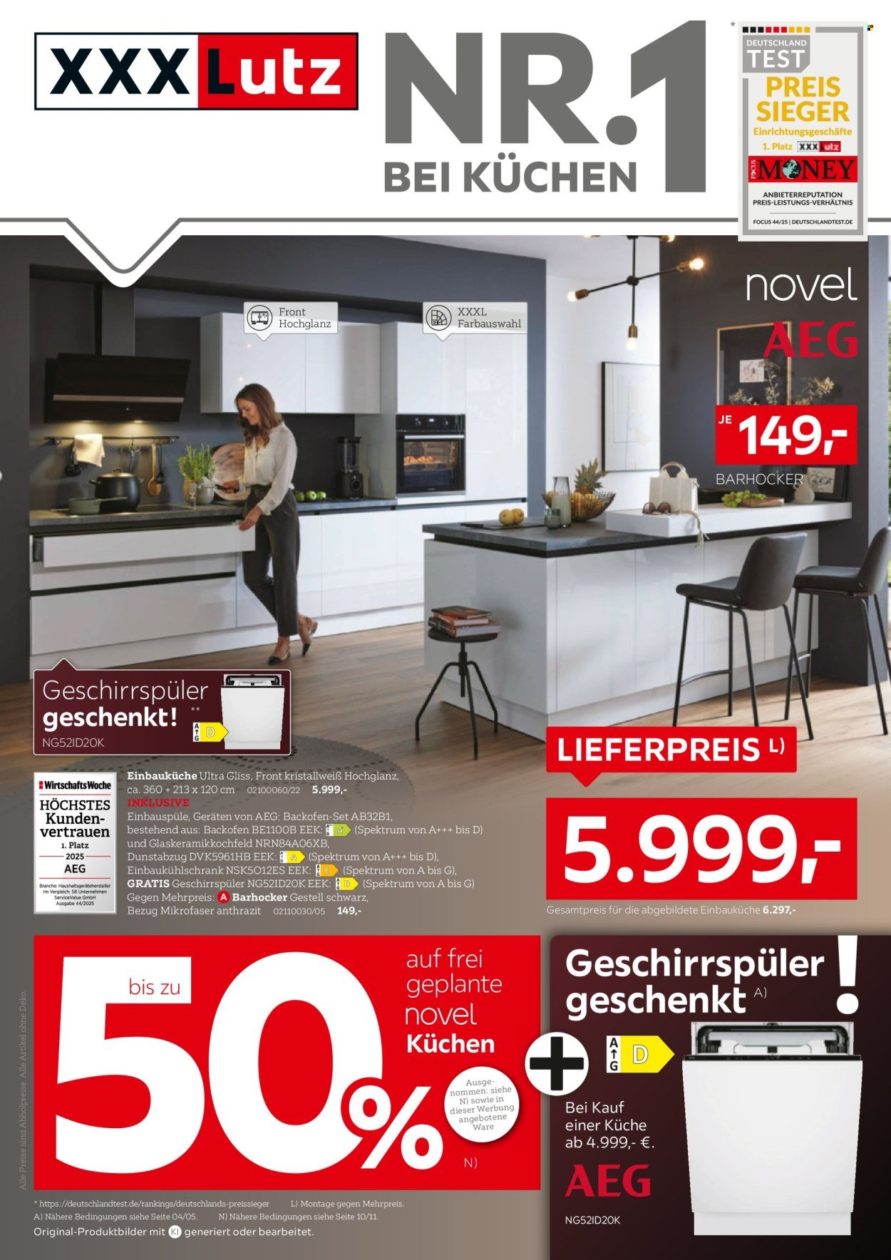 XXXLUTZ Prospekt - Nr. 1 bei Küchen
