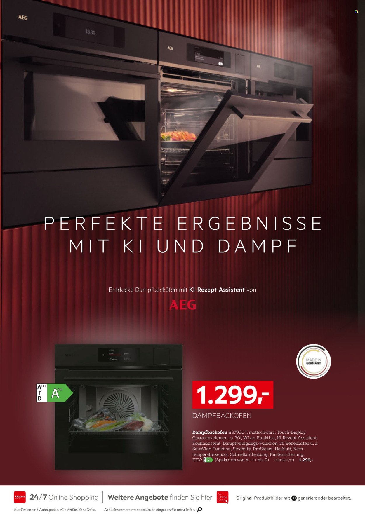XXXLUTZ Prospekt - Nr. 1 bei Küchen