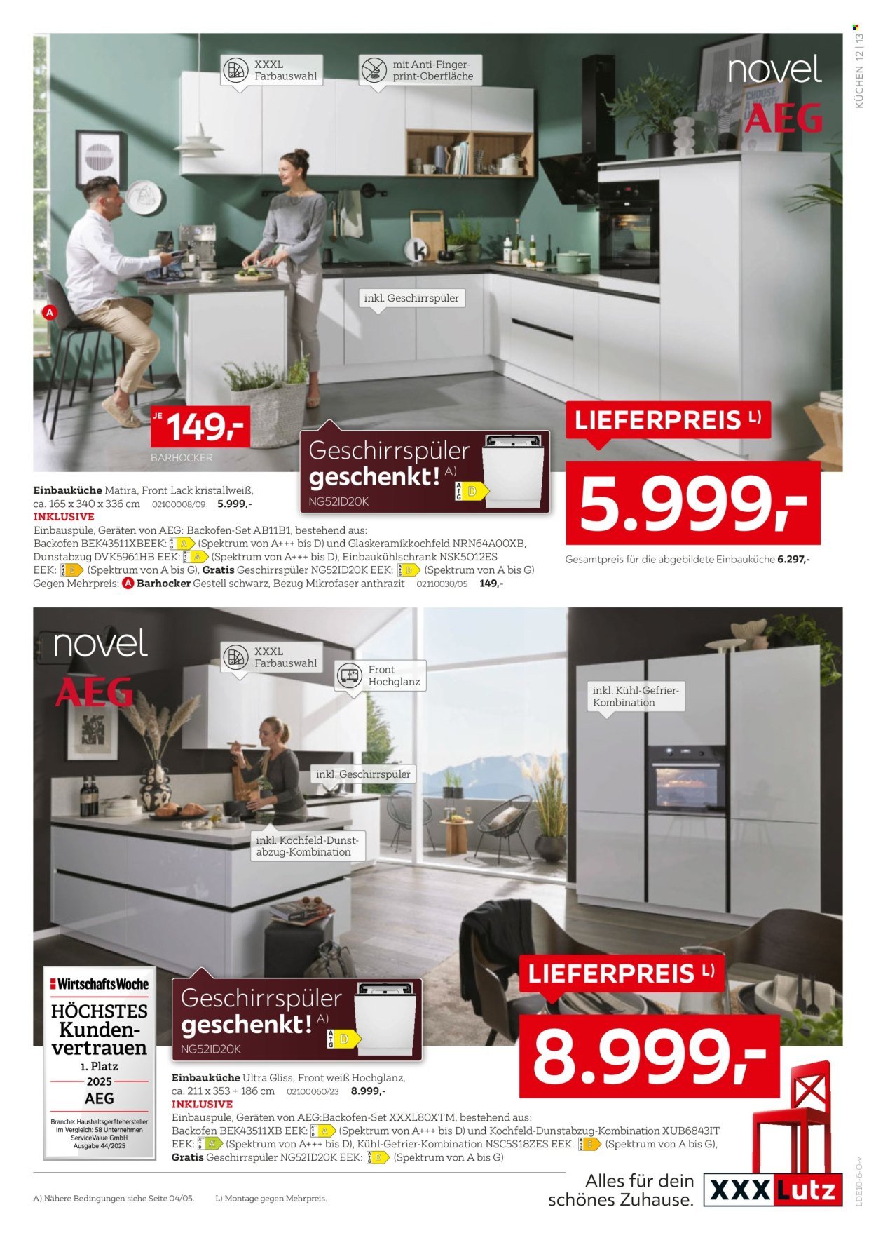 XXXLUTZ Prospekt - Nr. 1 bei Küchen