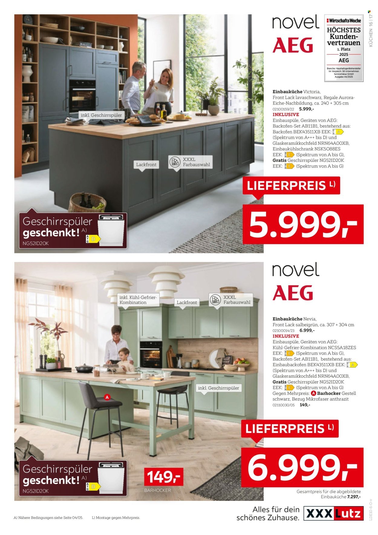 XXXLUTZ Prospekt - Nr. 1 bei Küchen