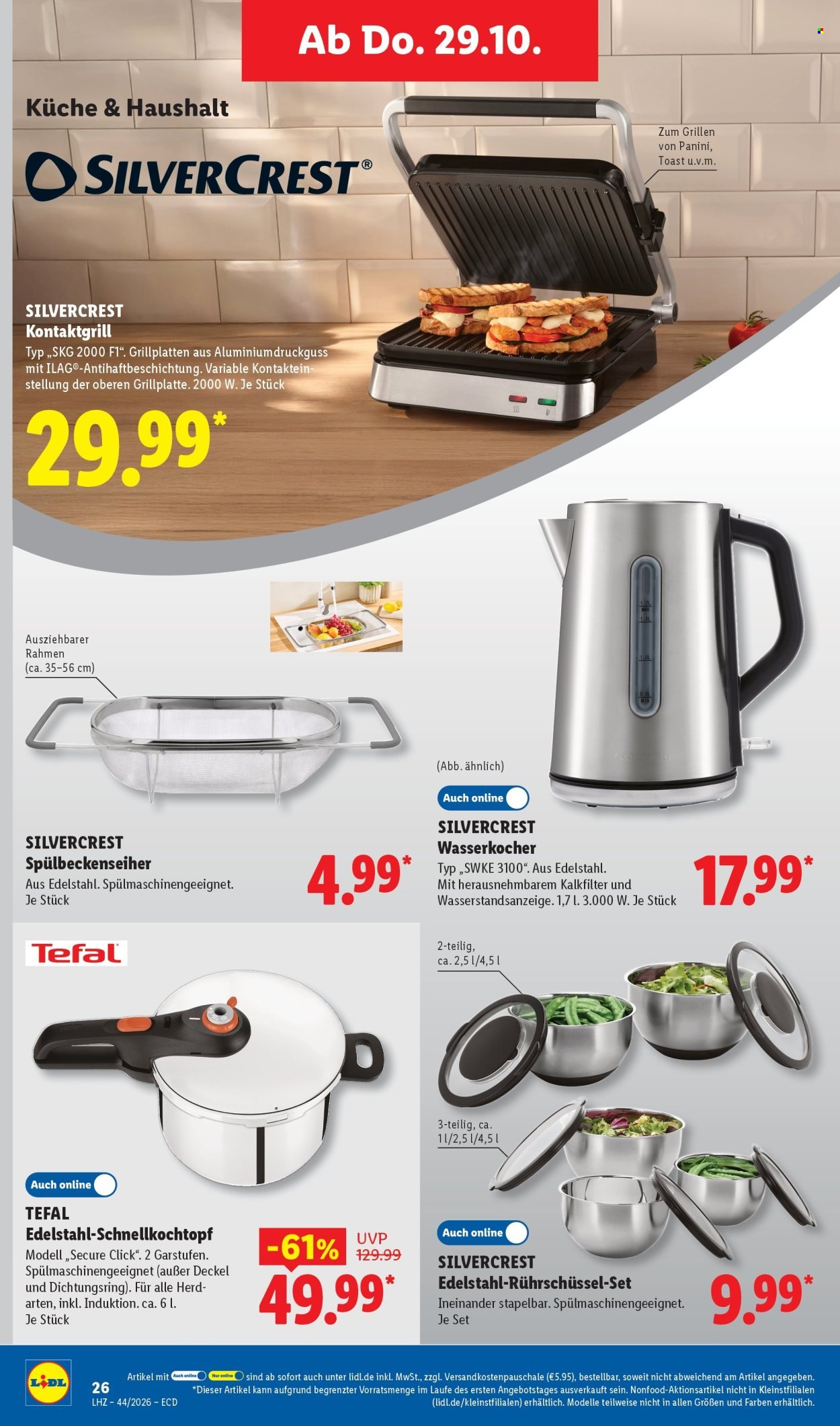 LIDL Prospekt - Ab Montag 26.10.2026