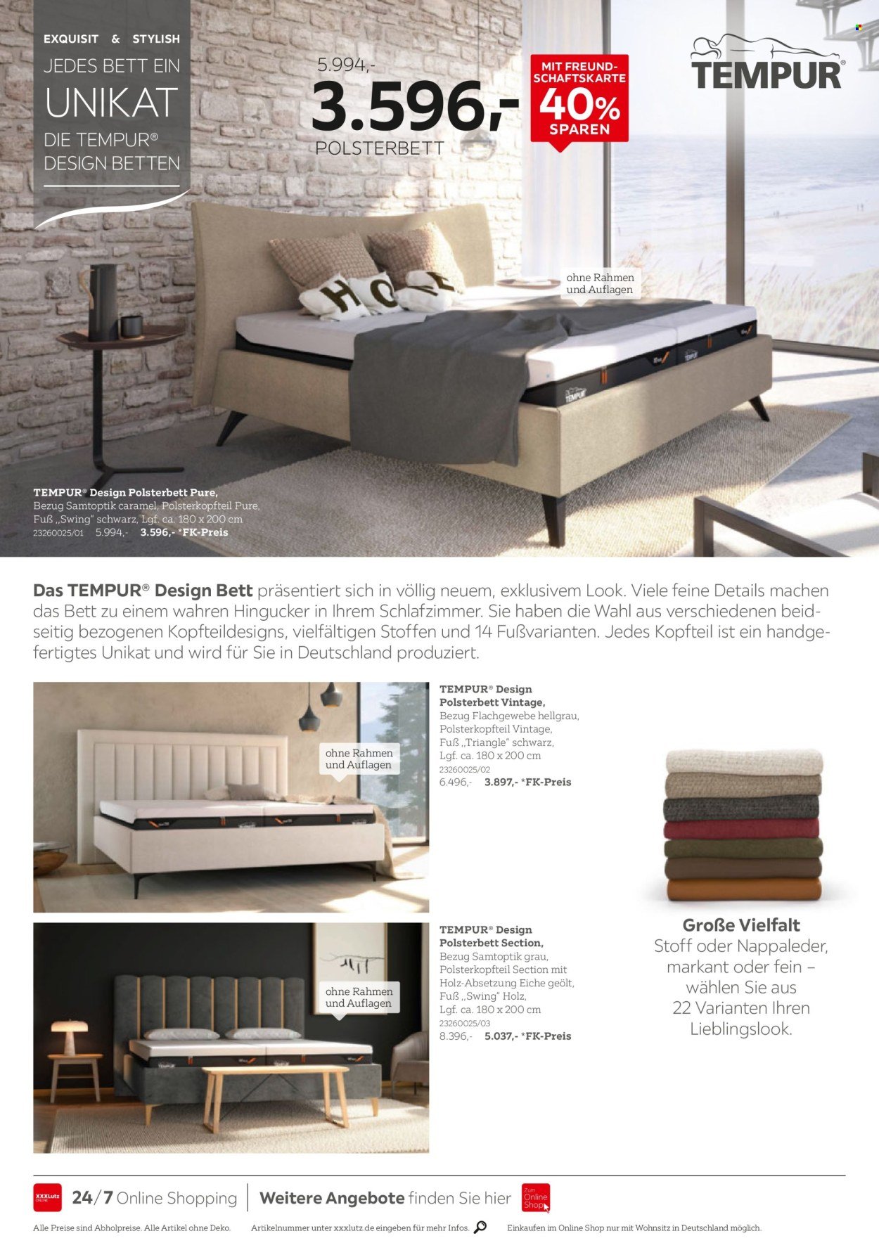 XXXLUTZ Prospekt - Tempur Spezial
