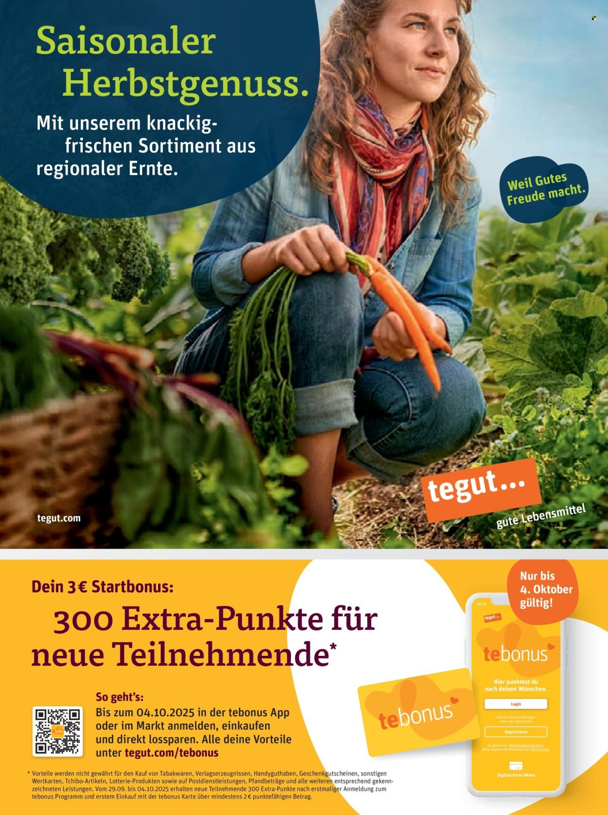 TEGUT... Prospekt - Ab Montag 29.09.2025 (2025-09-29 - 2025-10-04) | 9