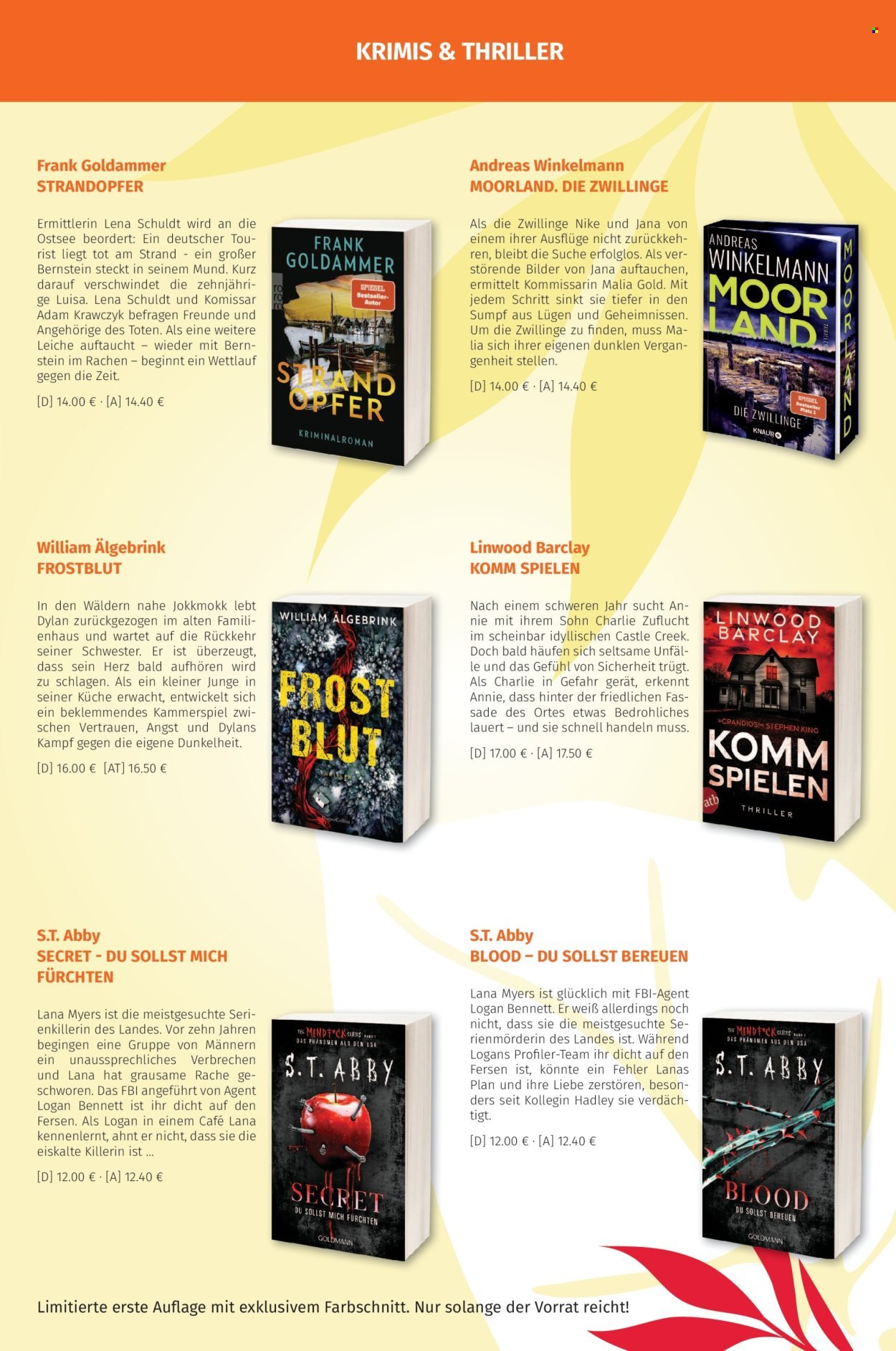 MÜLLER Angebote - Taschenbücher