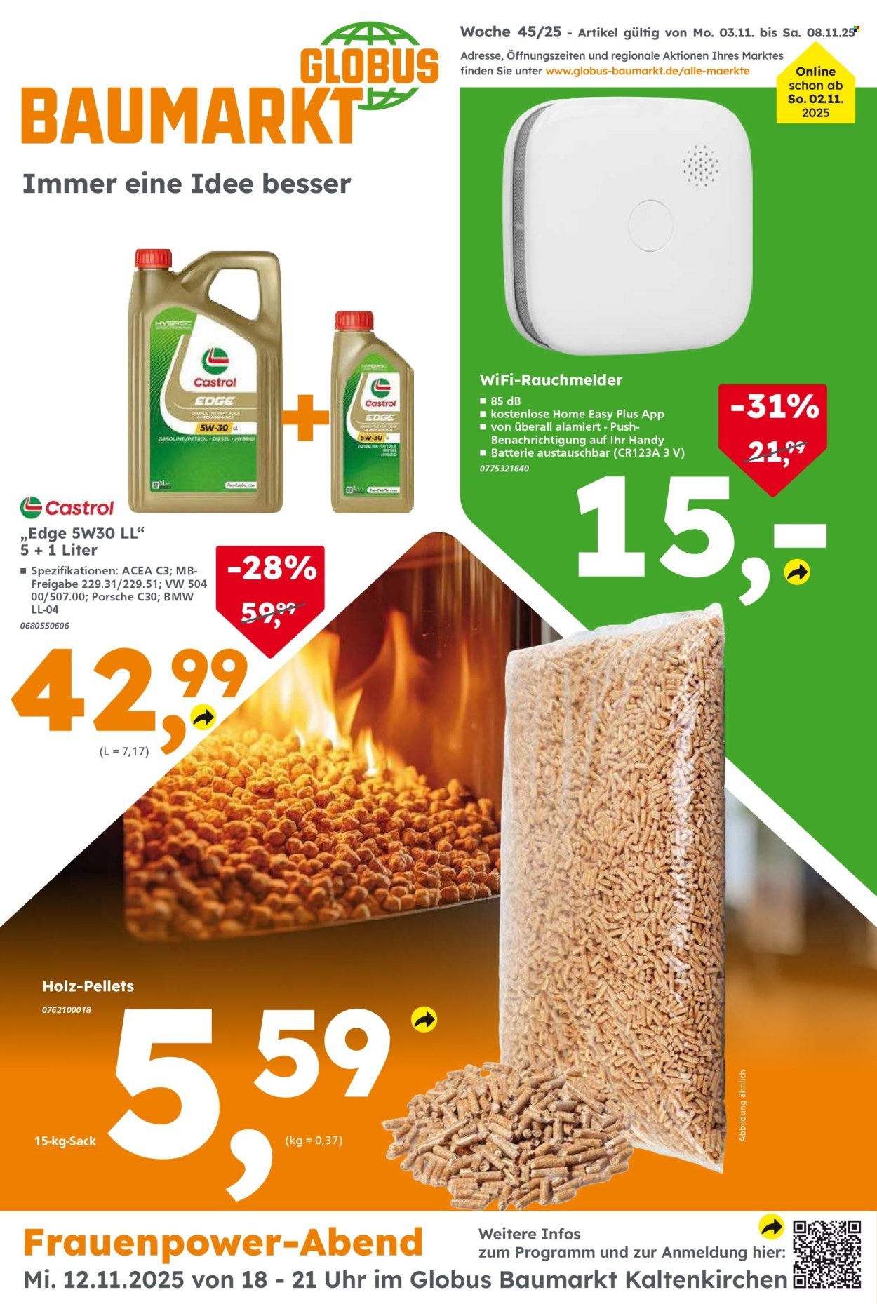 GLOBUS BAUMARKT Prospekt - Ab Montag 3.11.2025