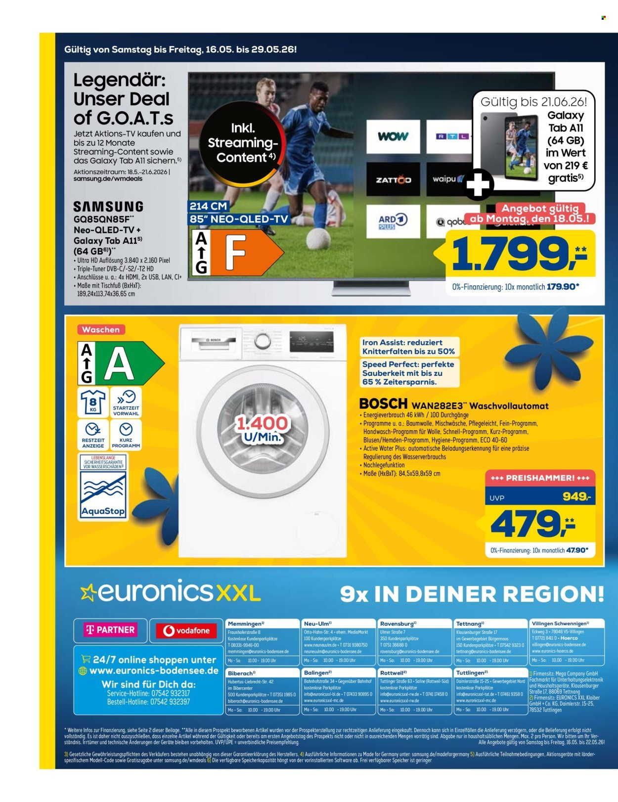 EURONICS Prospekt - Ab Samstag 16.05.2026
