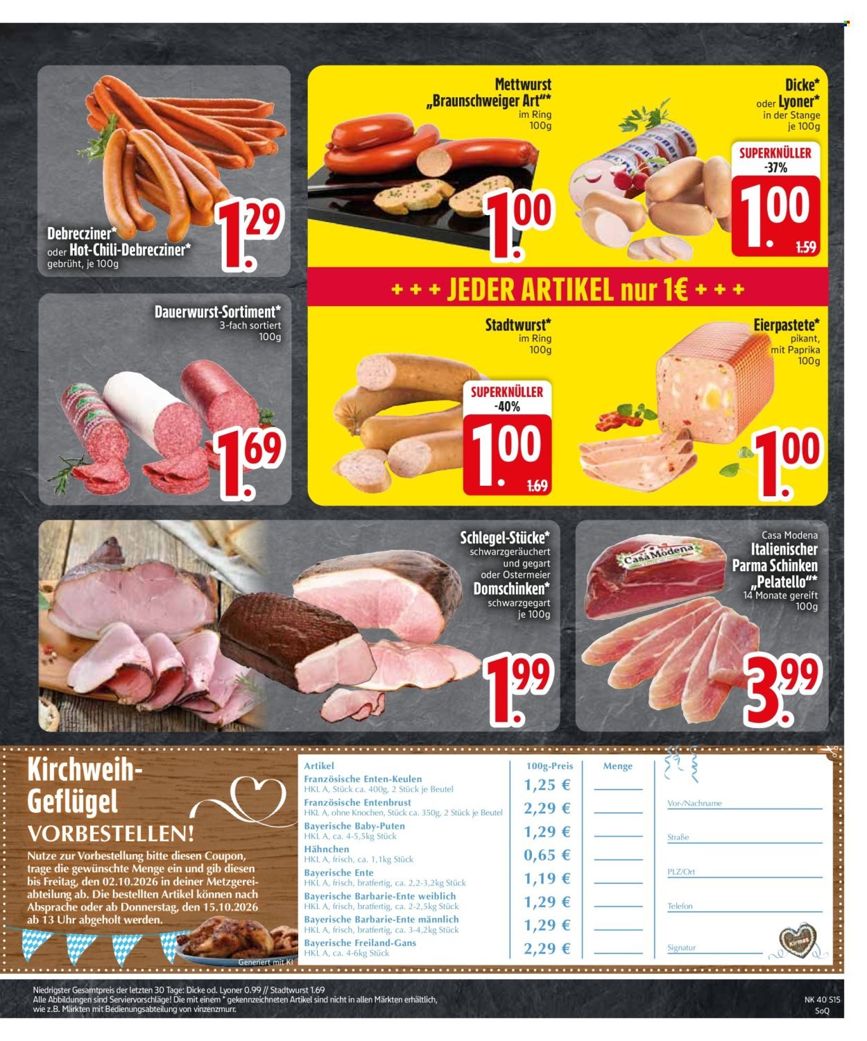 EDEKA Prospekt - Ab Montag 28.09.2026