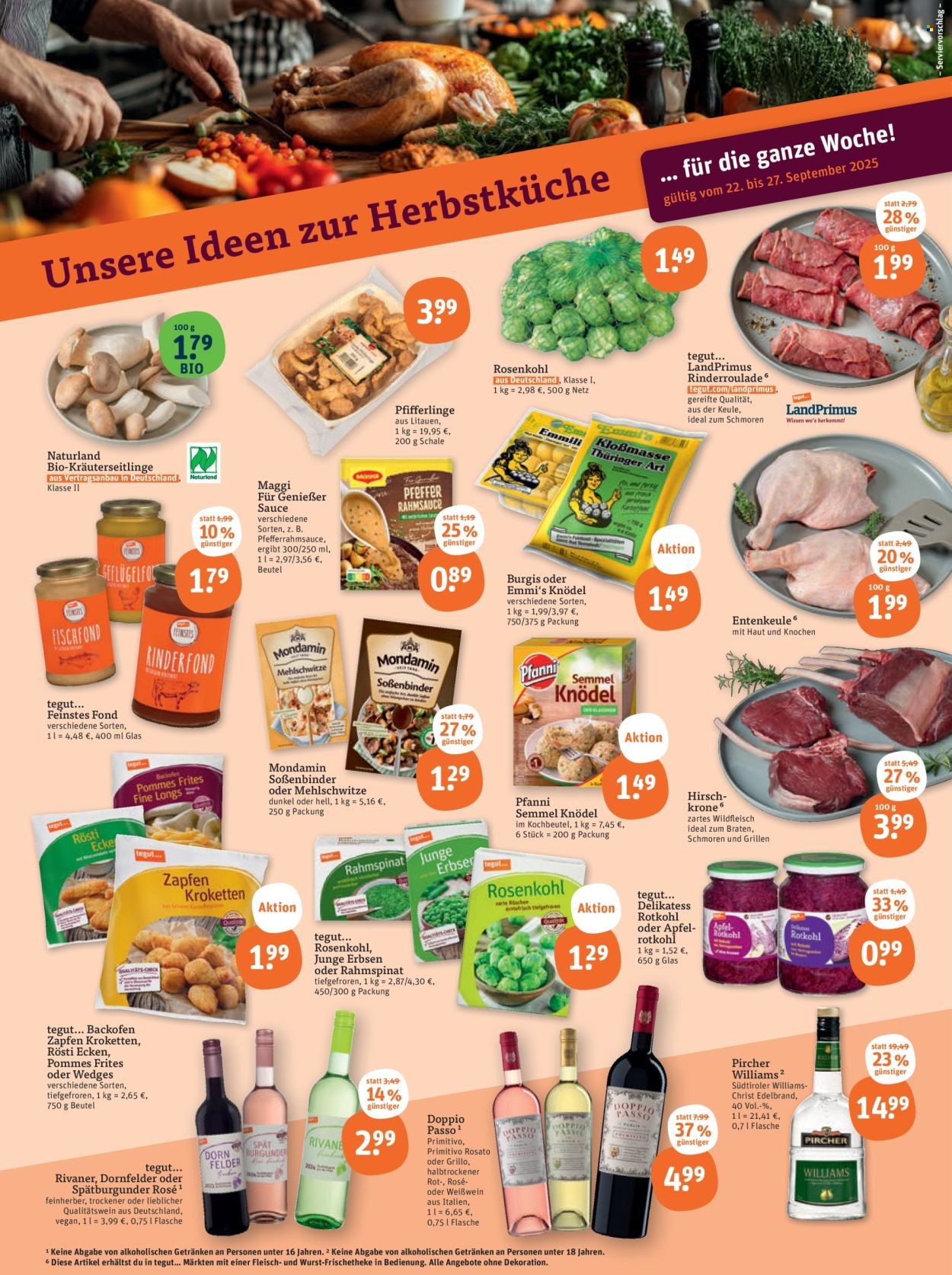 TEGUT... Prospekt - Ab Montag 22.09.2025 (2025-09-22 - 2025-09-27) | 2