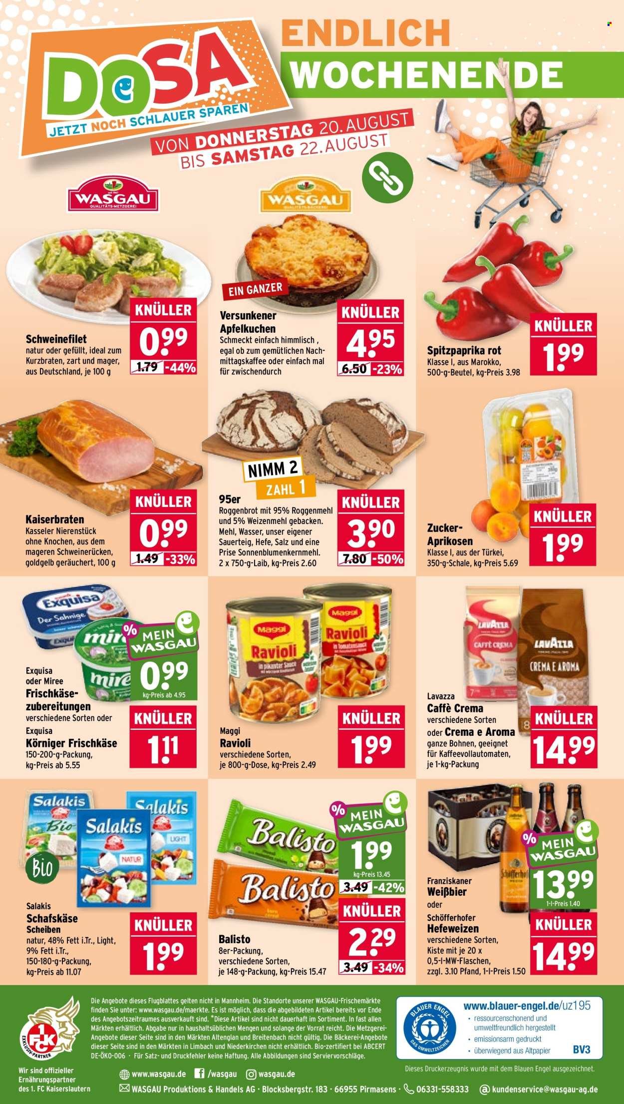 WASGAU Prospekt - Ab Montag 17.08.2026