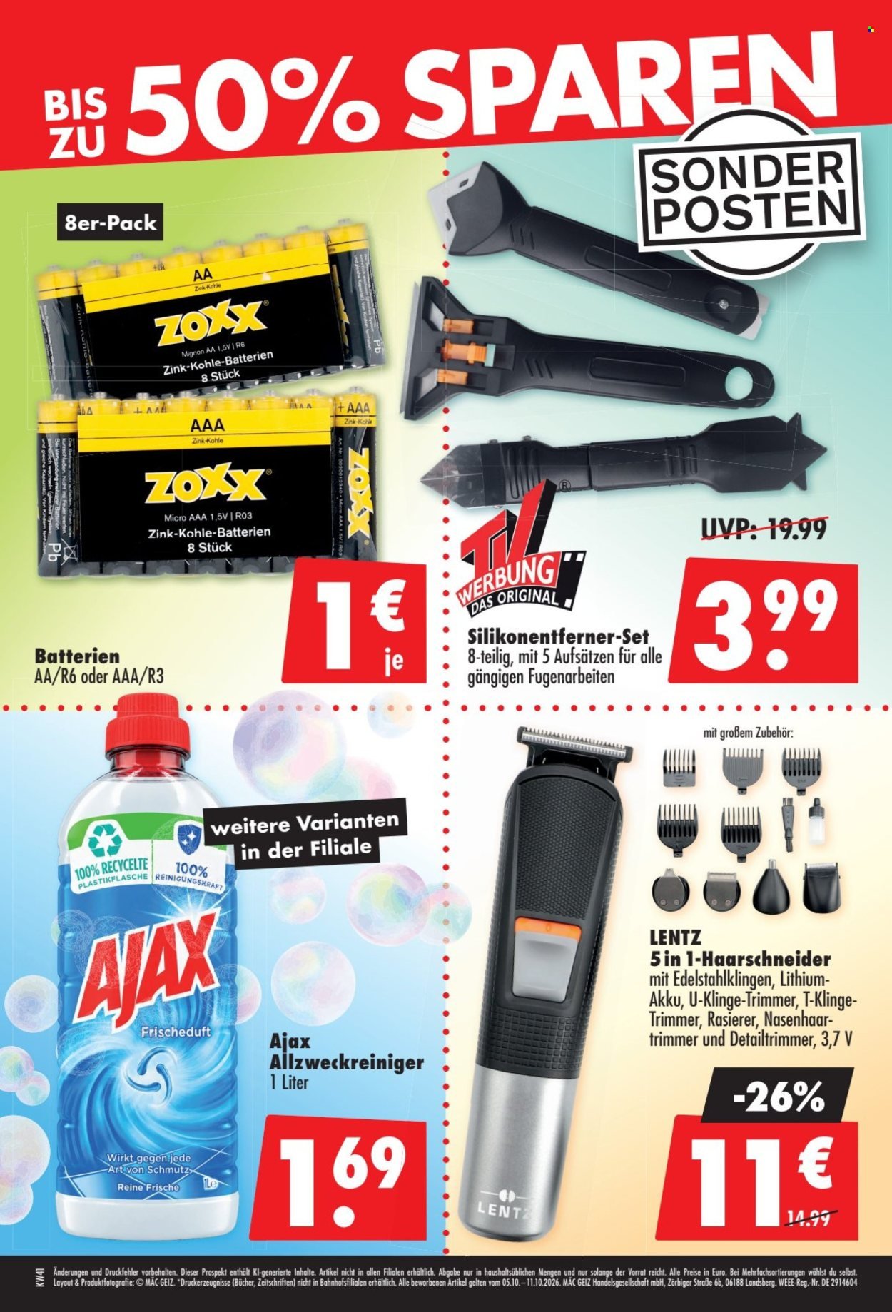 MÄC-GEIZ Prospekt - Ab Montag 5.10.2026