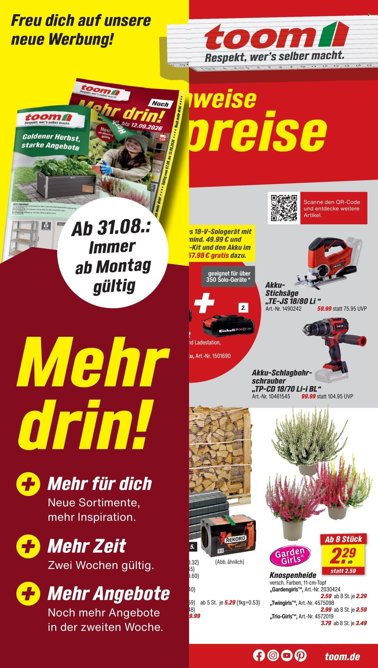 TOOM BAUMARKT Prospekt - Ab Samstag 22.08.2026