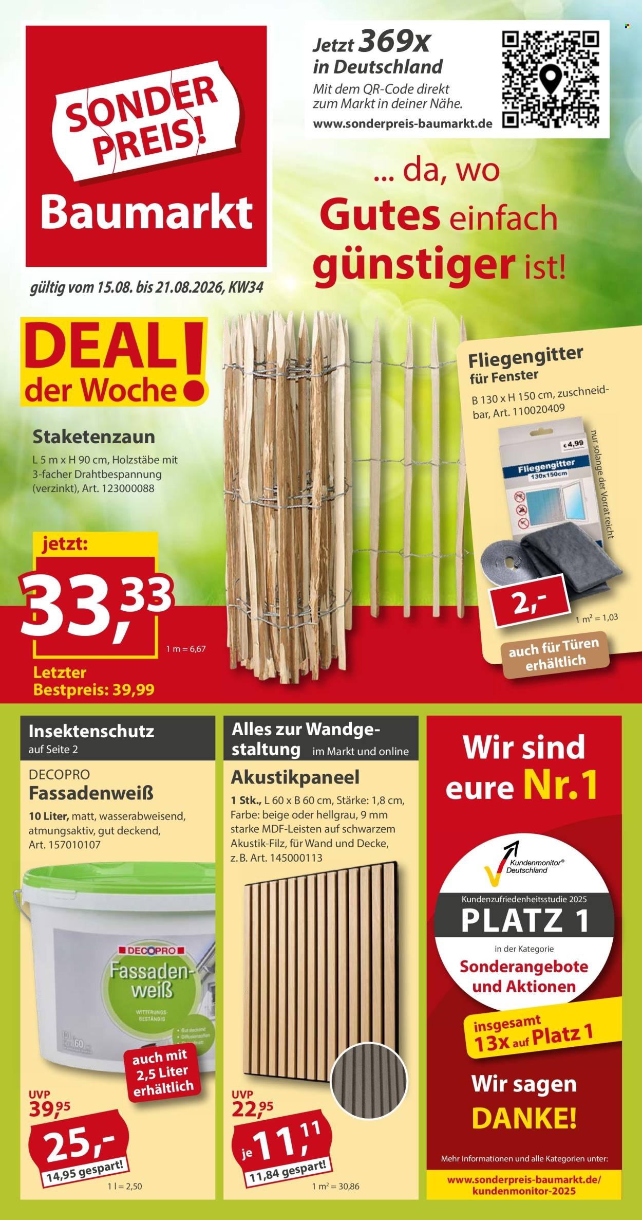 SONDERPREIS-BAUMARKT Prospekt - Ab Samstag 15.08.2026