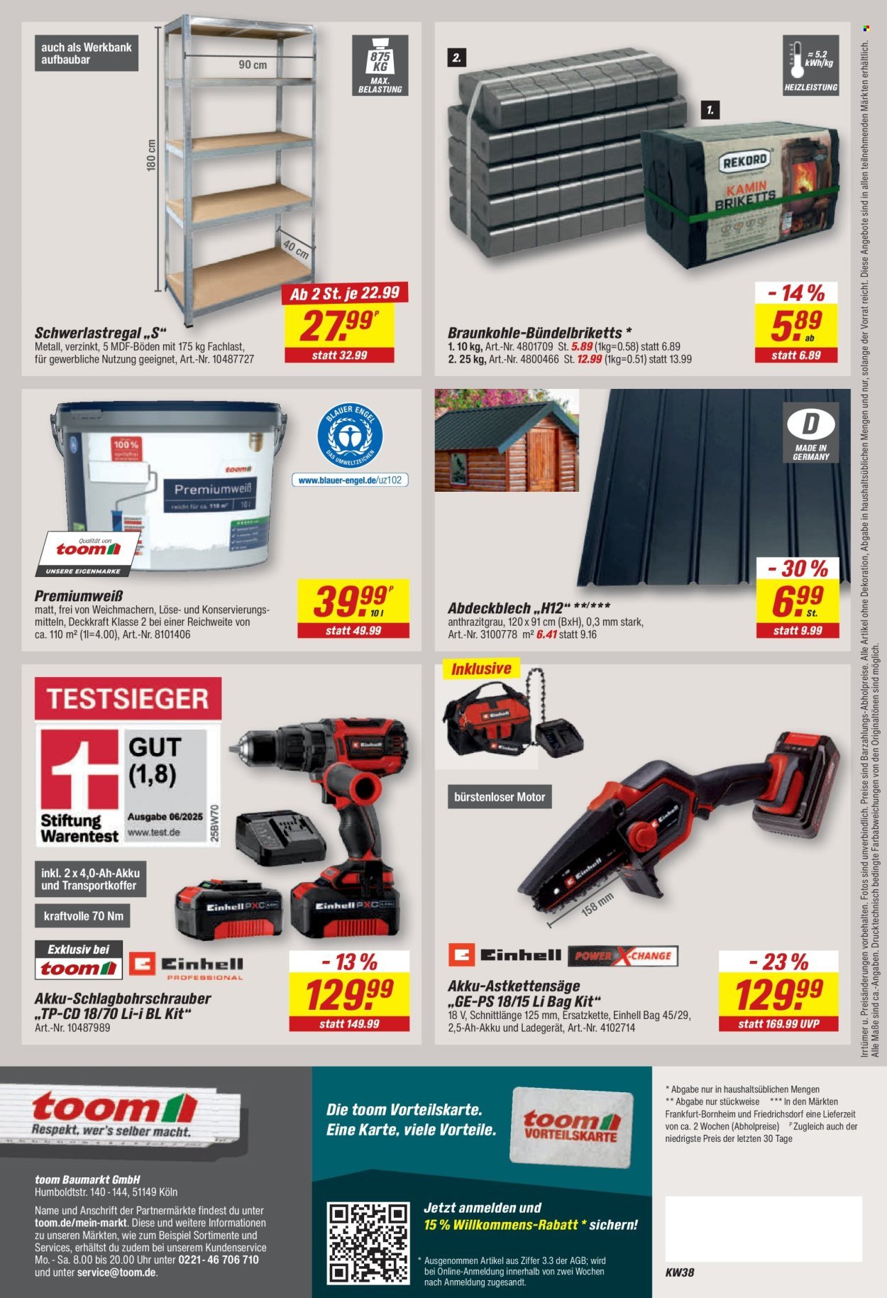 TOOM BAUMARKT Prospekt - Ab Montag 14.09.2026