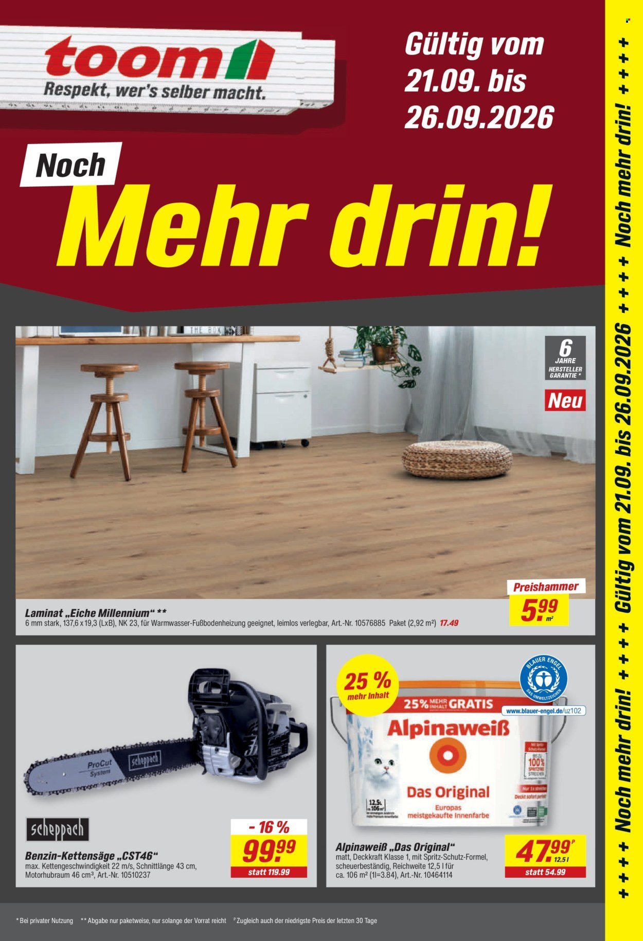 TOOM BAUMARKT Prospekt - Ab Montag 14.09.2026