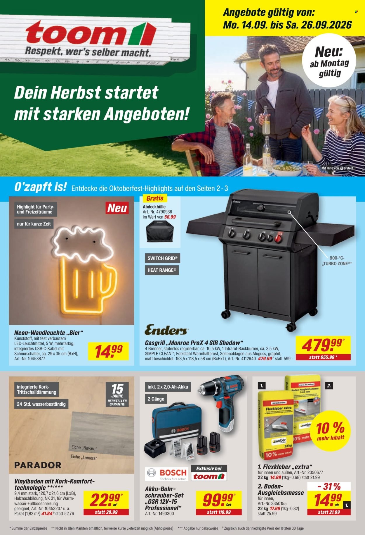 TOOM BAUMARKT Prospekt - Ab Montag 14.09.2026