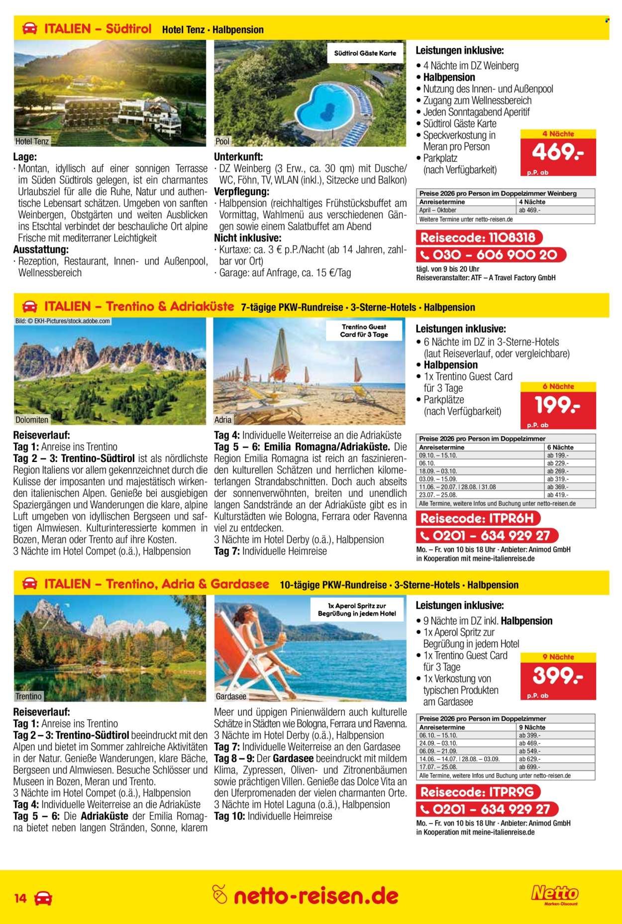NETTO MARKEN-DISCOUNT Prospekt - Reise-Angebote