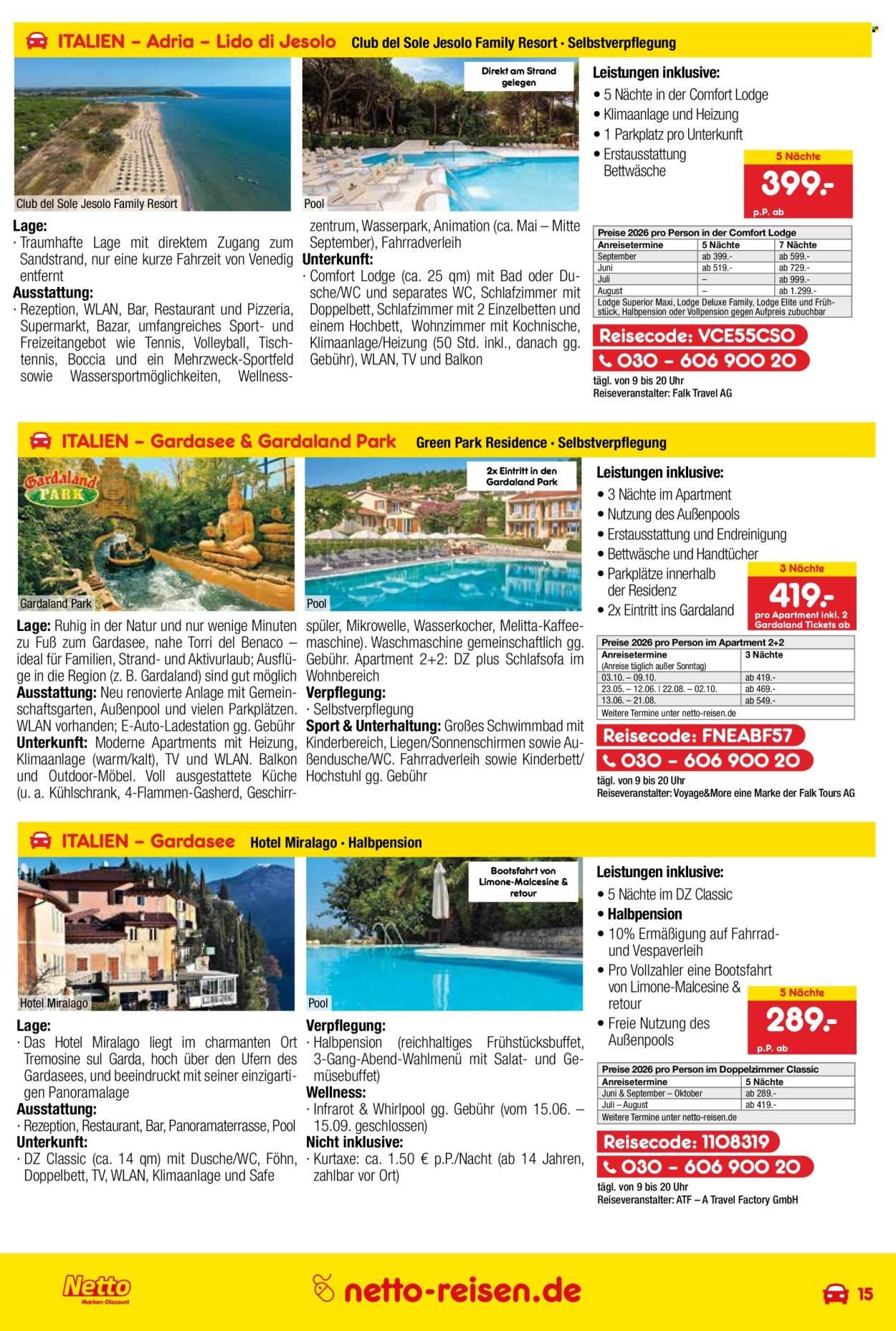 NETTO MARKEN-DISCOUNT Prospekt - Reise-Angebote