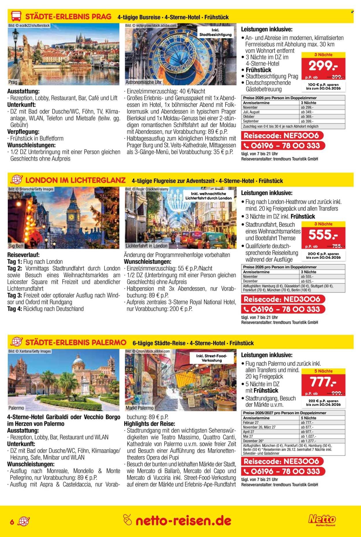 NETTO MARKEN-DISCOUNT Prospekt - Reise-Angebote