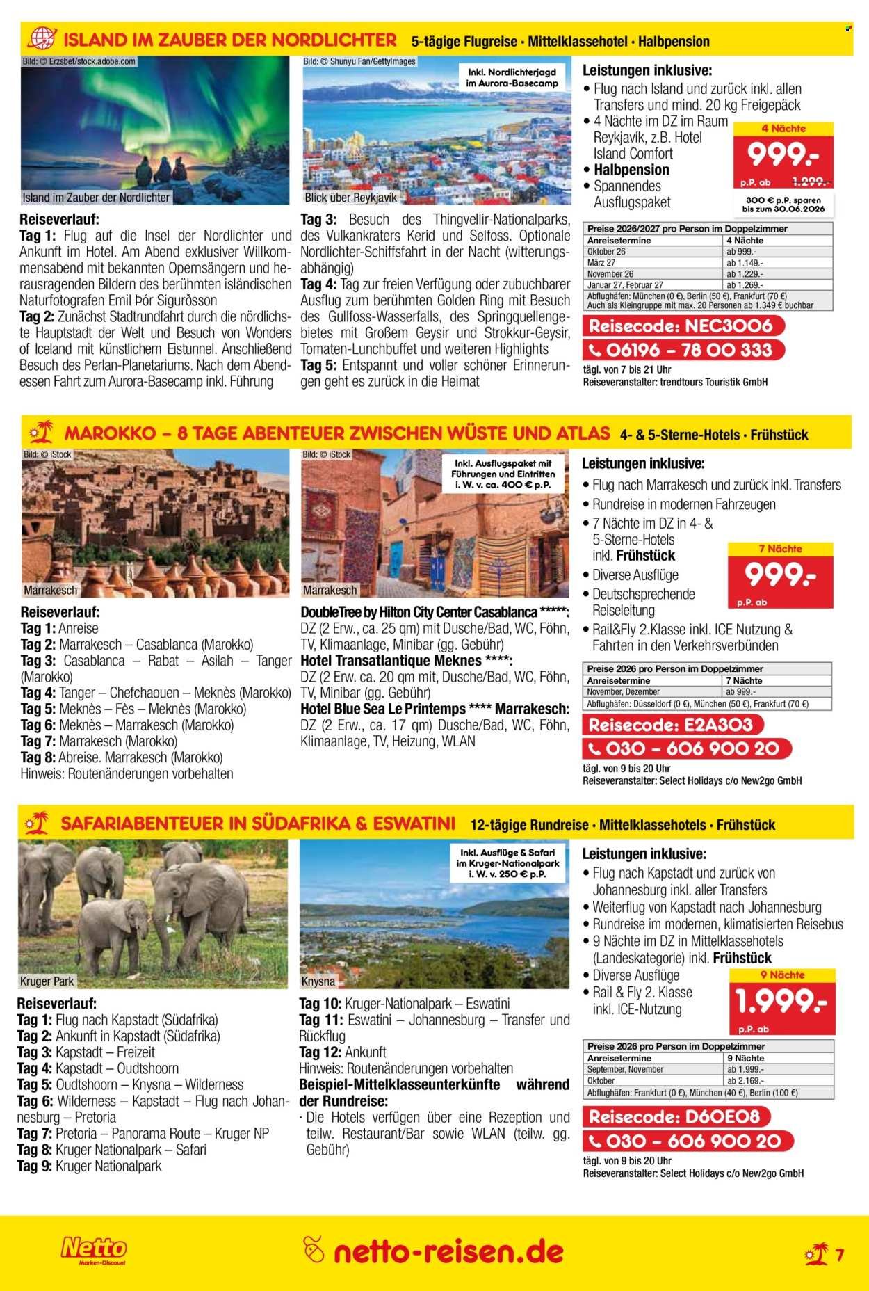 NETTO MARKEN-DISCOUNT Prospekt - Reise-Angebote