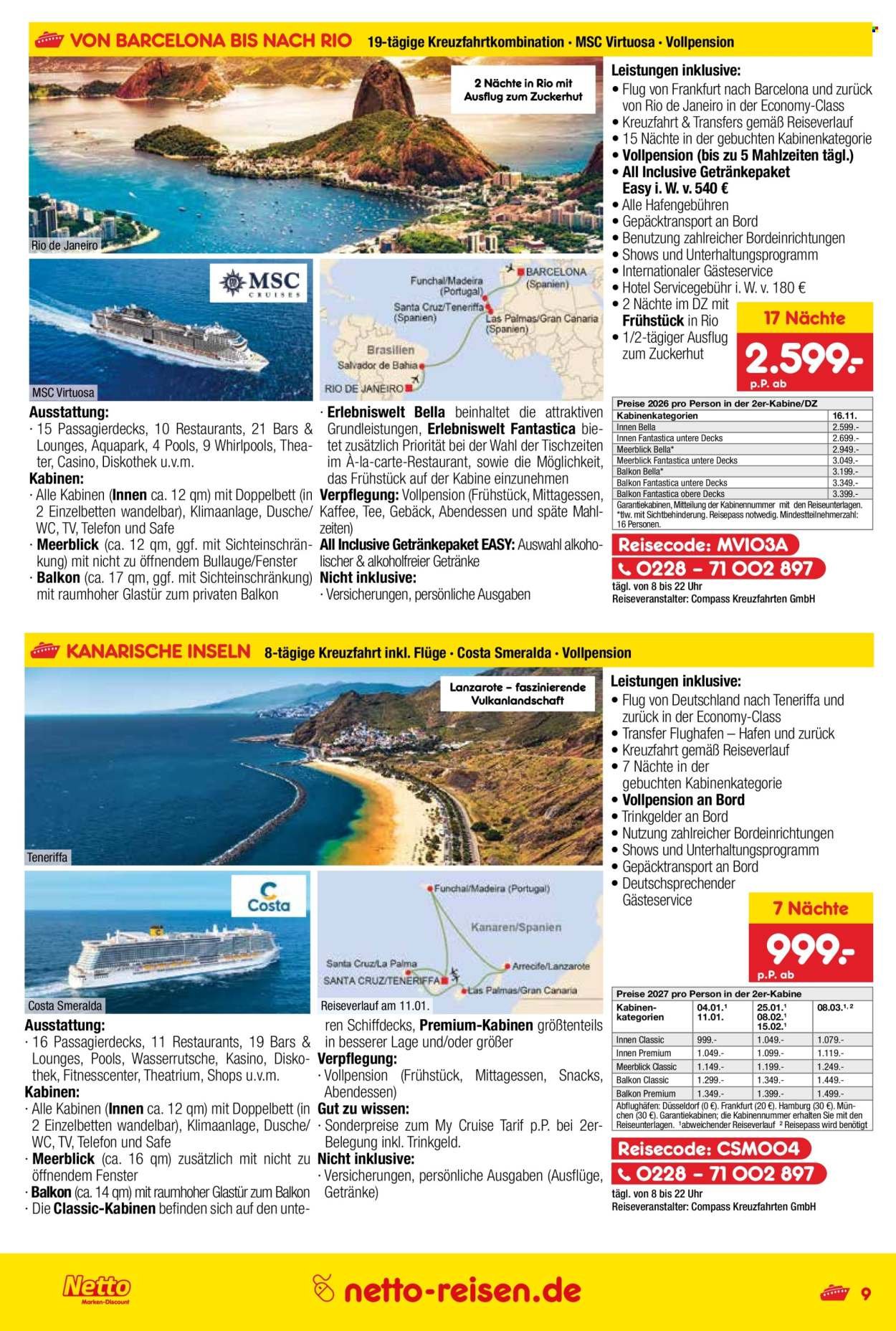 NETTO MARKEN-DISCOUNT Prospekt - Reise-Angebote