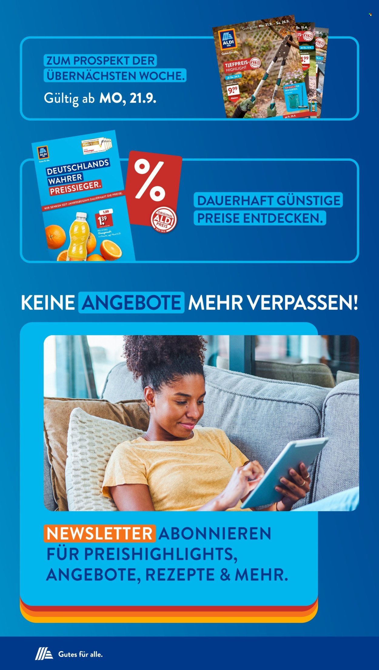 ALDI SÜD Prospekt - Ab Montag 14.09.2026