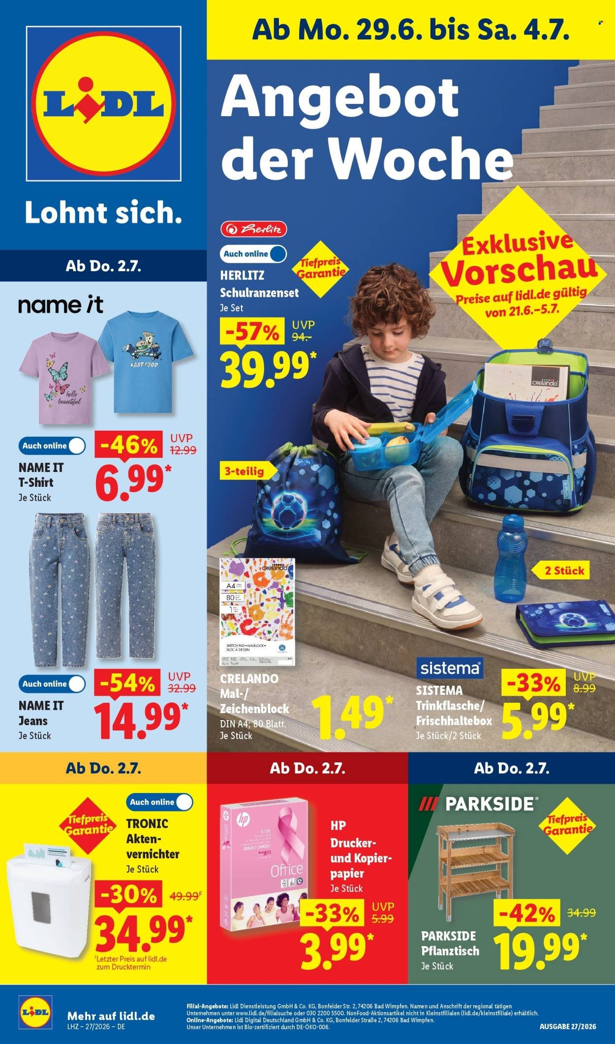 LIDL Prospekt - Ab Montag 29.06.2026
