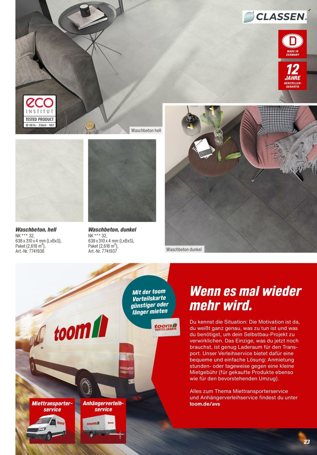 TOOM BAUMARKT Prospekt - Bodenbeläge & Zubehör