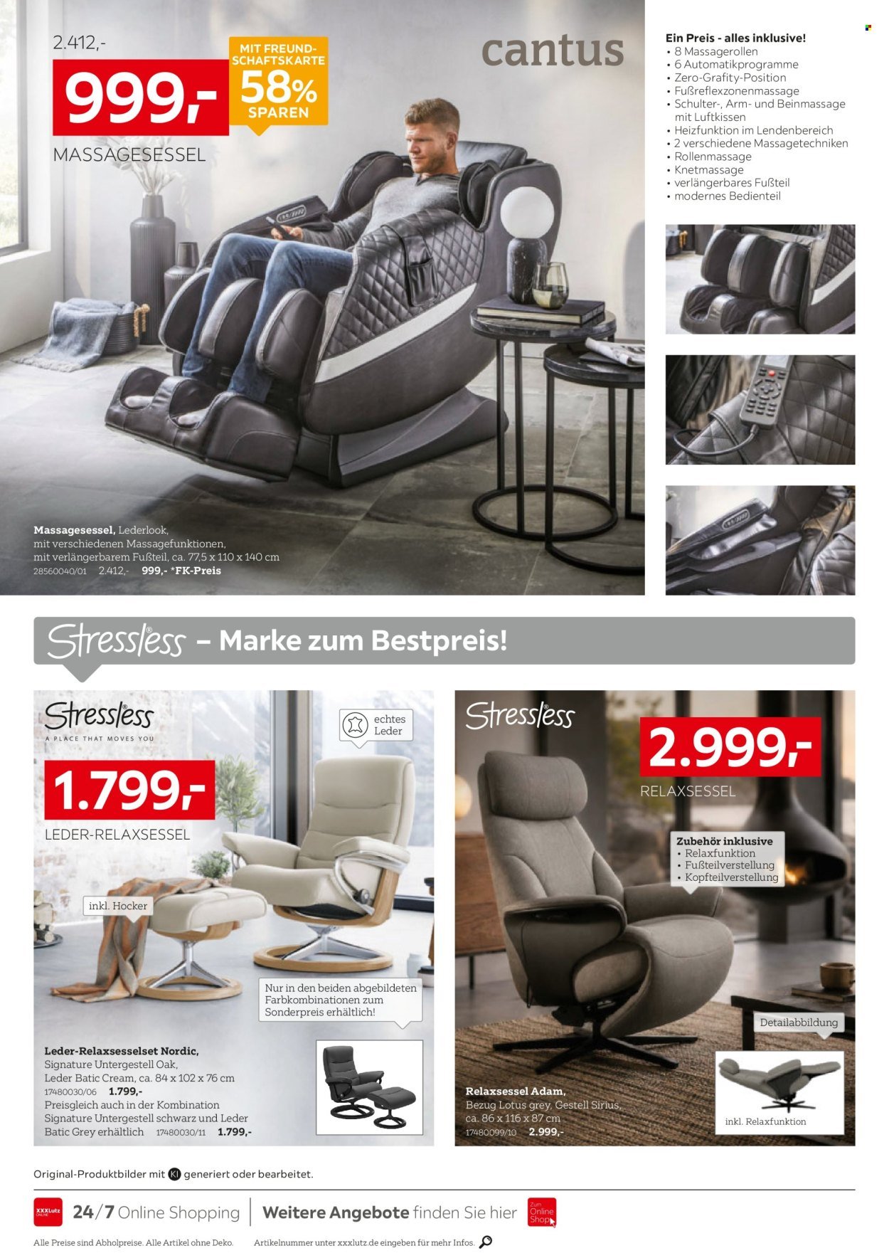 XXXLUTZ Prospekt - Sessel Spezial