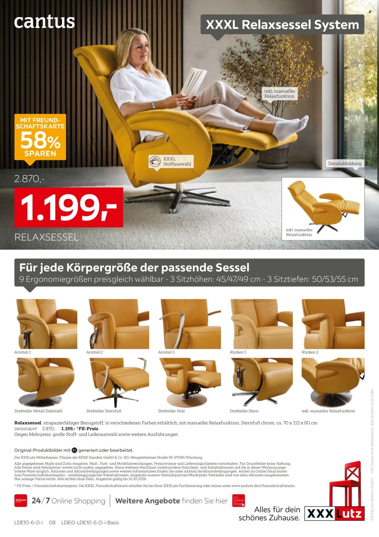 XXXLUTZ Prospekt - Sessel Spezial