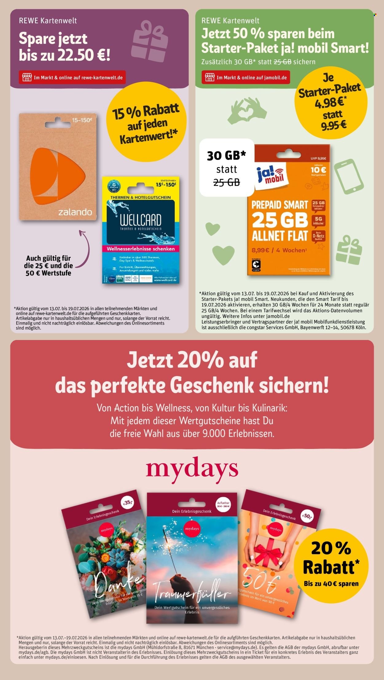 REWE Prospekt - Ab Montag 13.07.2026