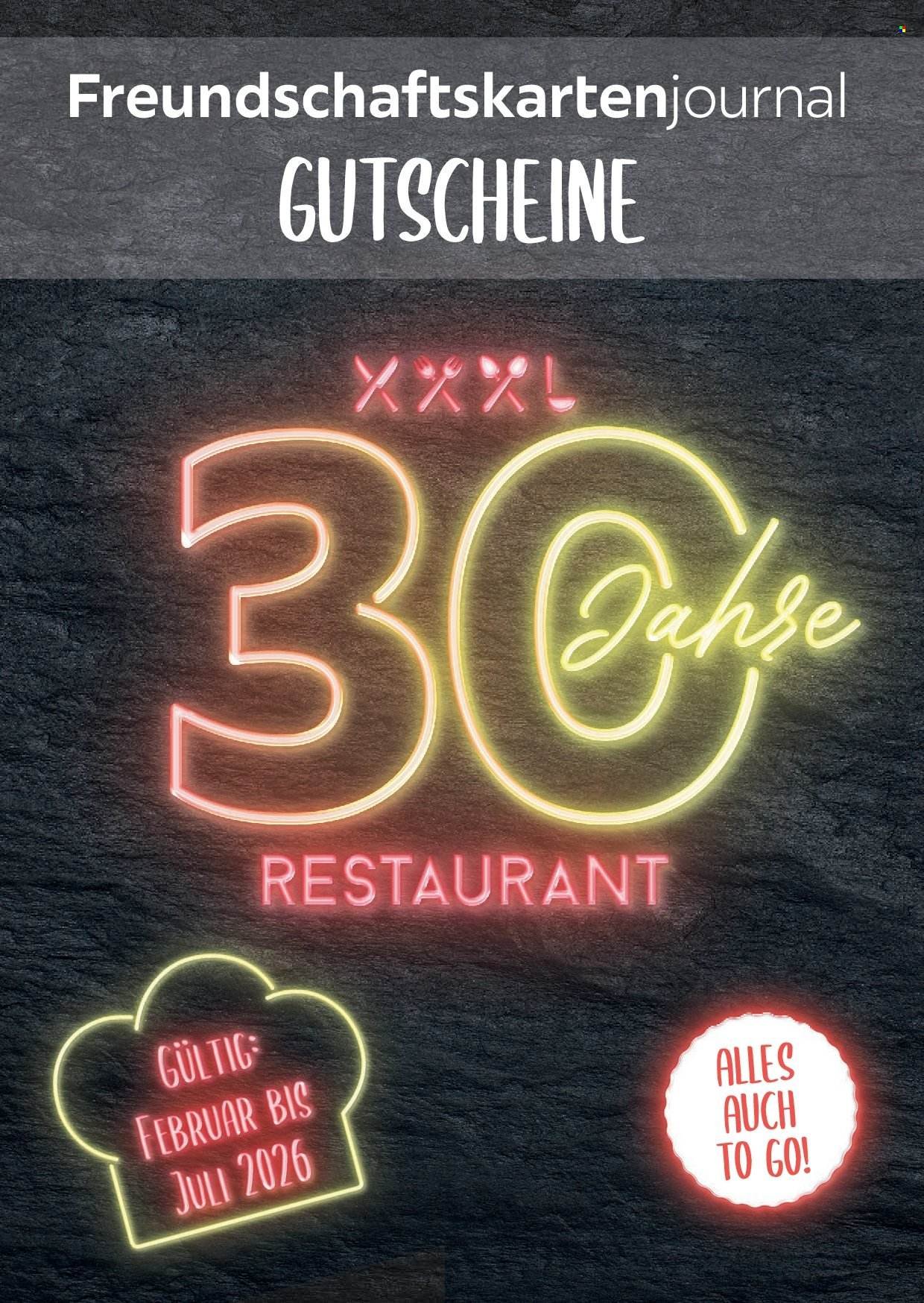 XXXLUTZ Prospekt - Restaurantgutscheine