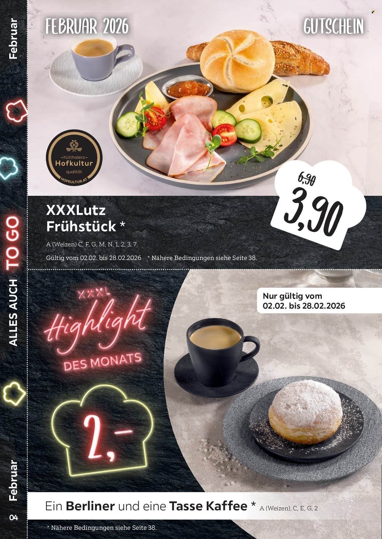 XXXLUTZ Prospekt - Restaurantgutscheine
