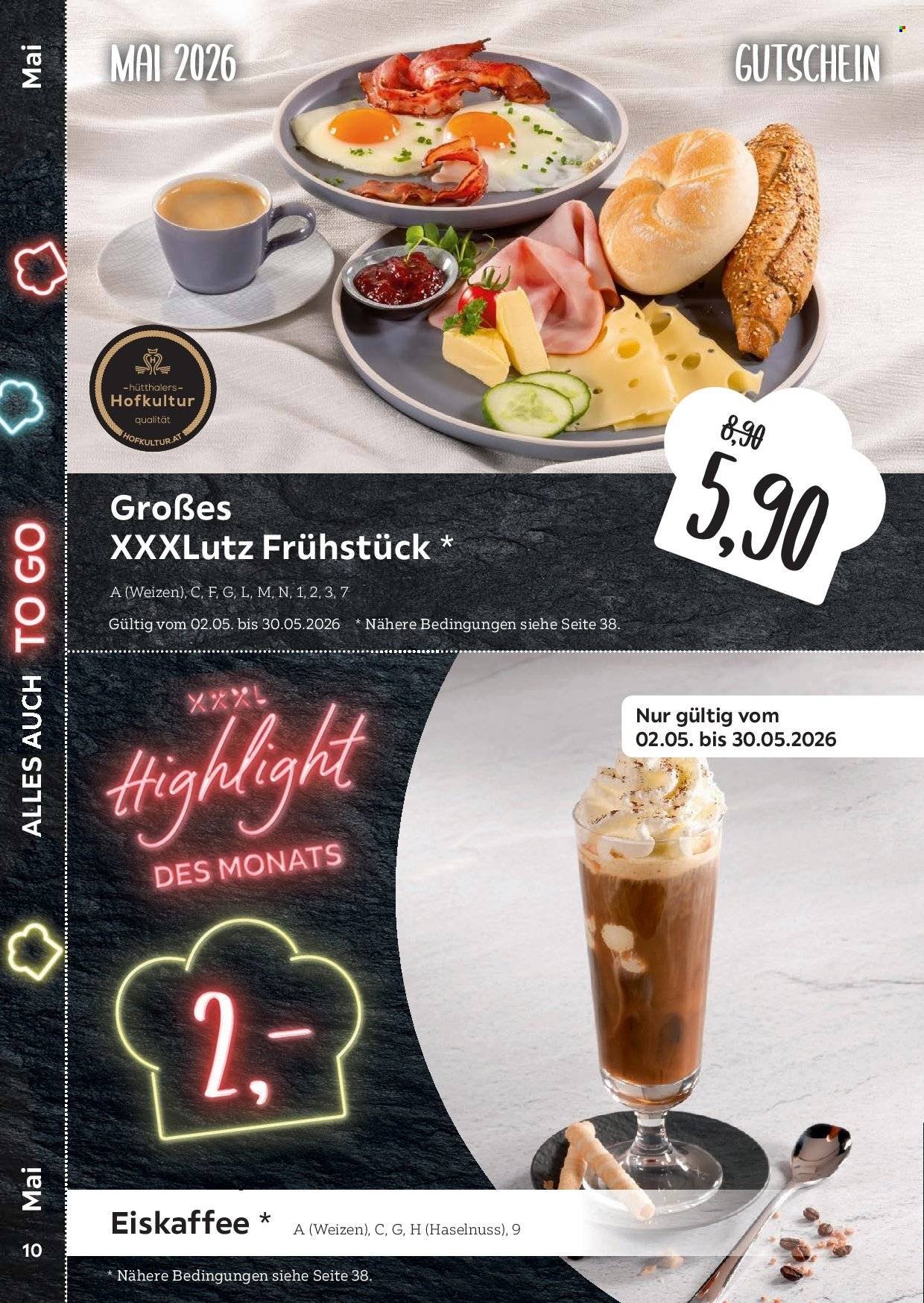 XXXLUTZ Prospekt - Restaurantgutscheine
