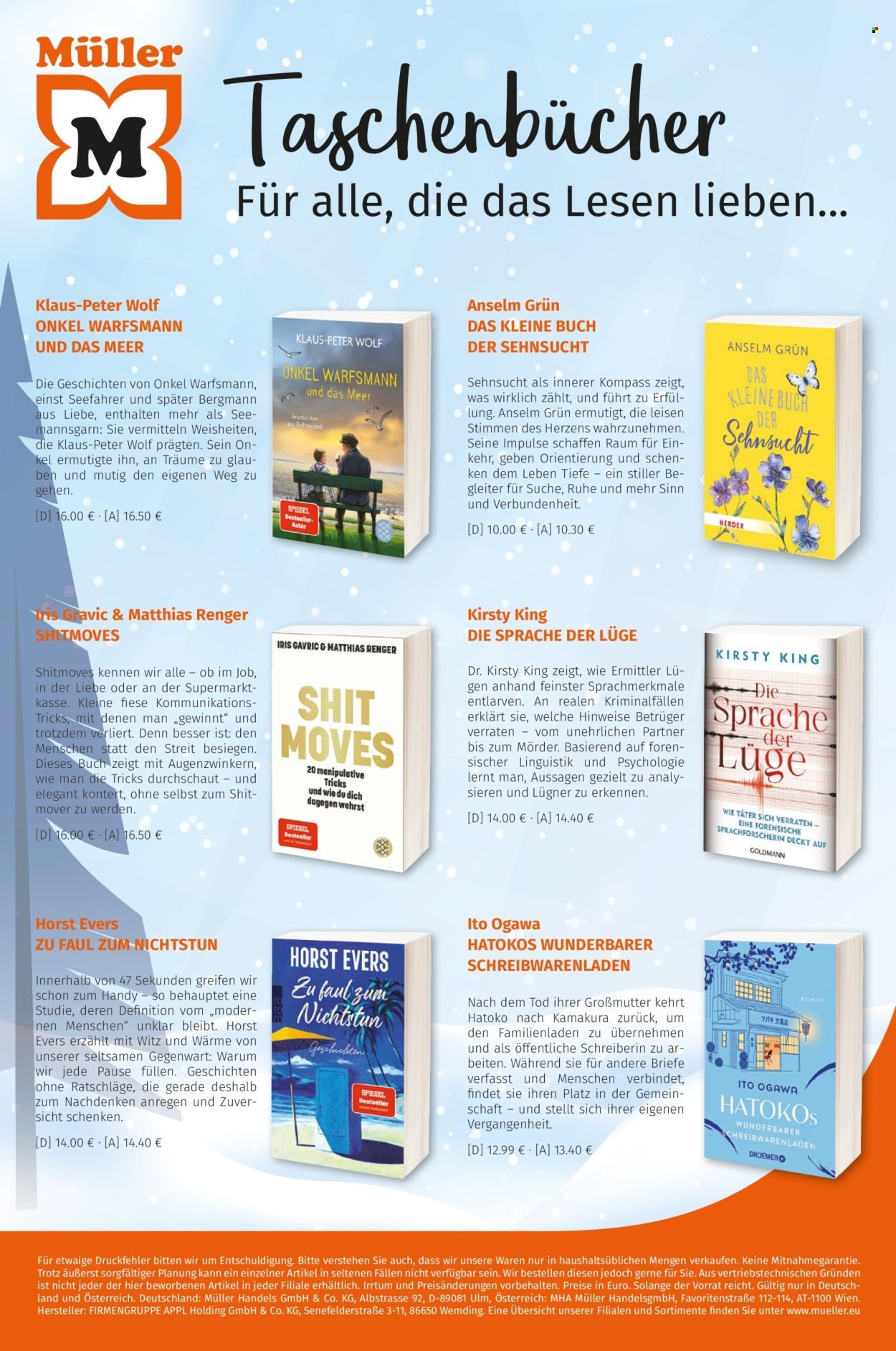 MÜLLER Prospekt - Taschenbücher