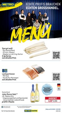 METRO Prospekt - Monats-Menü