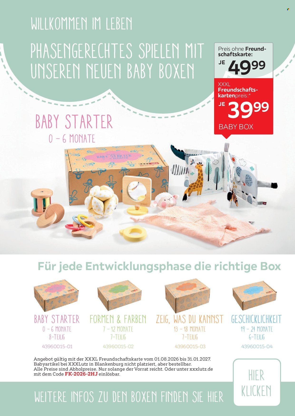 XXXLUTZ Prospekt - Freundschaftskartenjournal