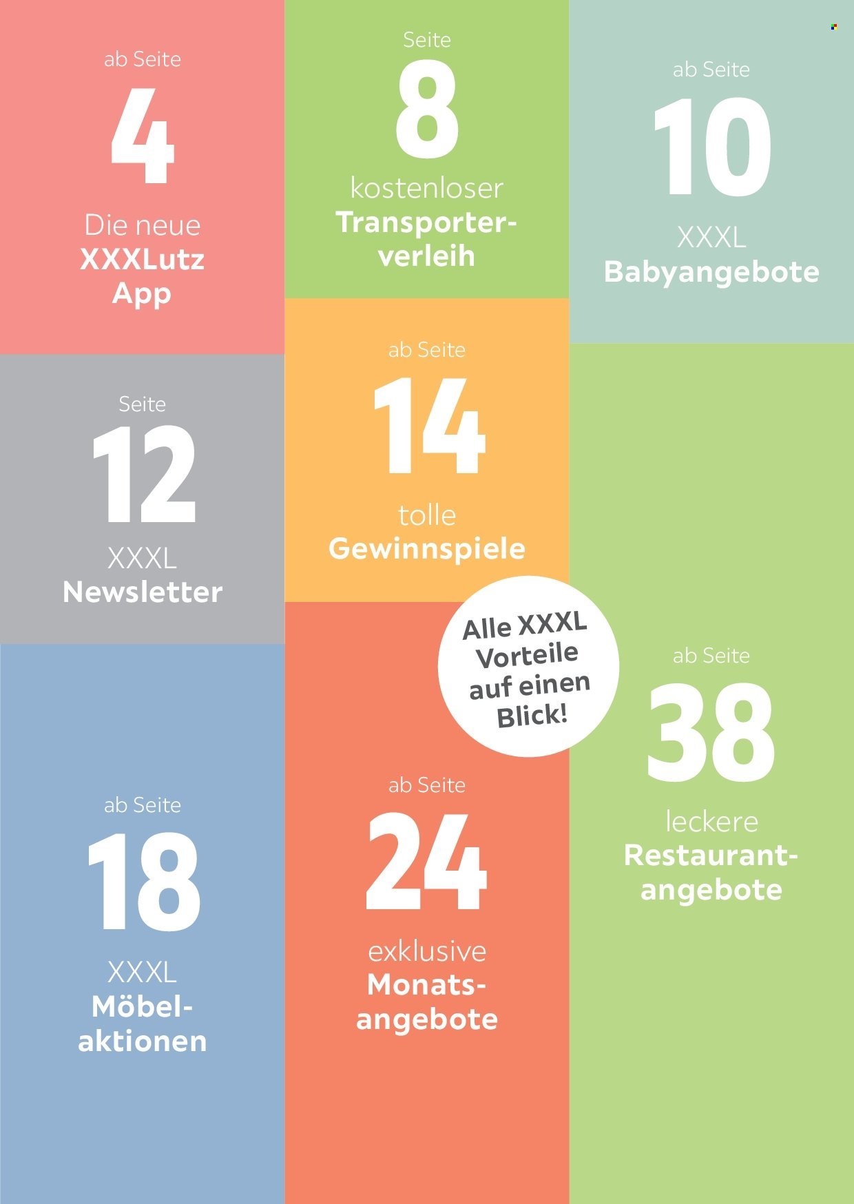 XXXLUTZ Prospekt - Freundschaftskartenjournal