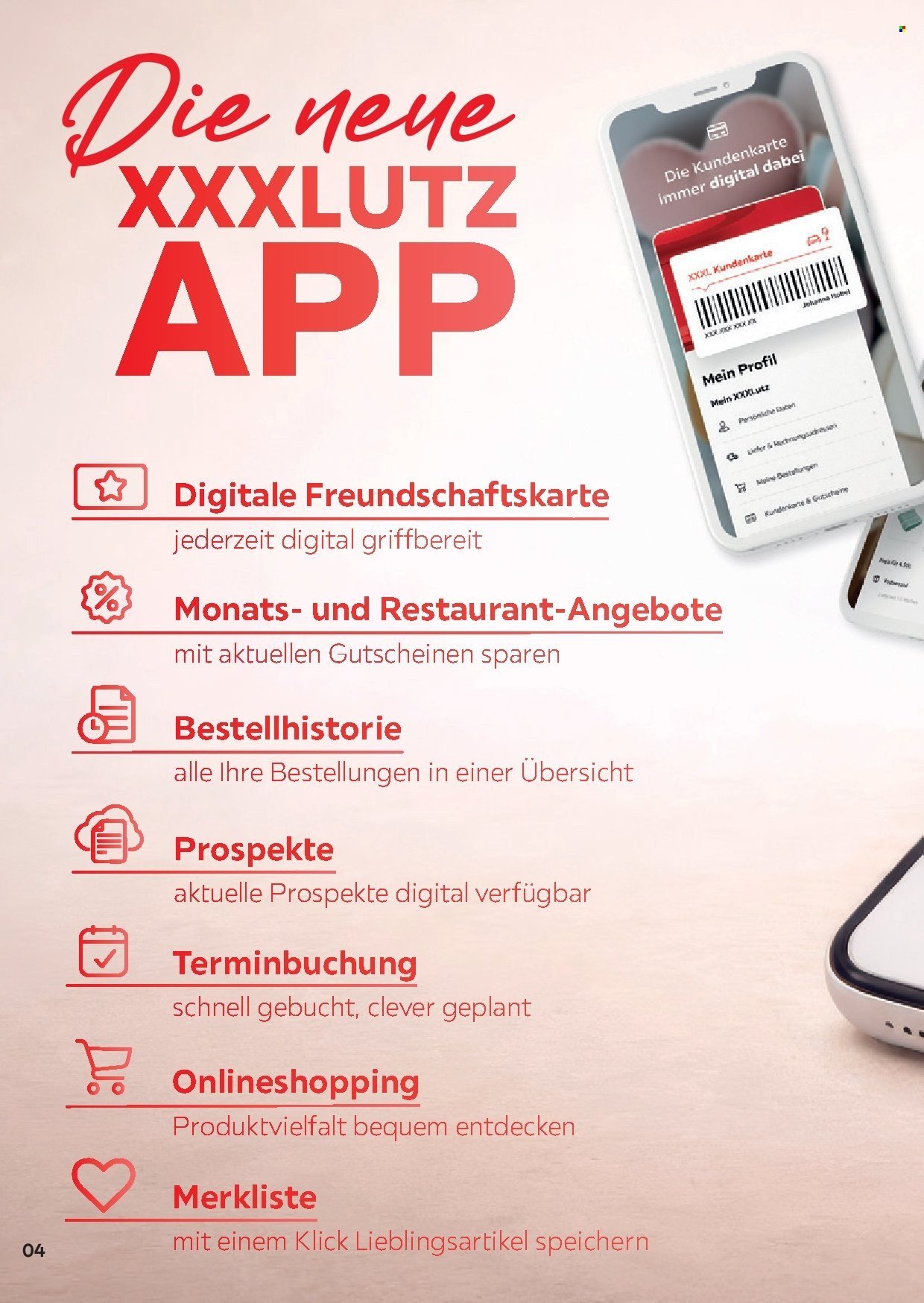 XXXLUTZ Prospekt - Freundschaftskartenjournal