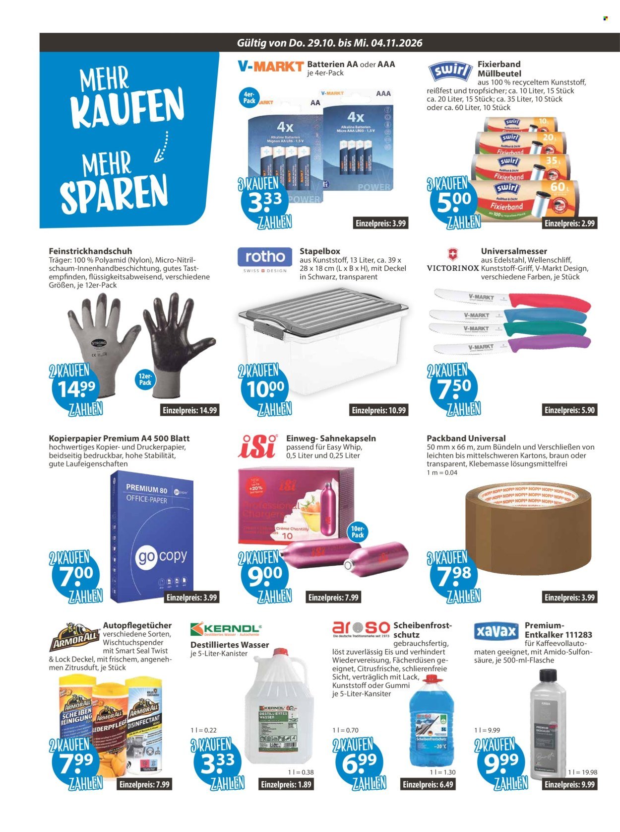V-MARKT Prospekt - Ab Donnerstag 29.10.2026