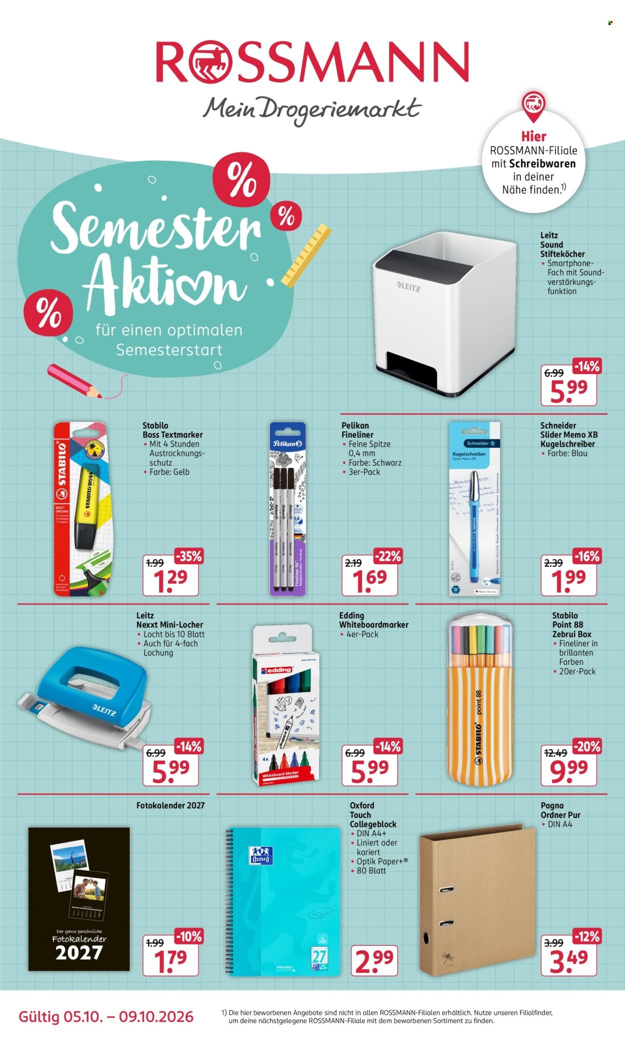 ROSSMANN Prospekt - Für einen optimalen Semesterstart
