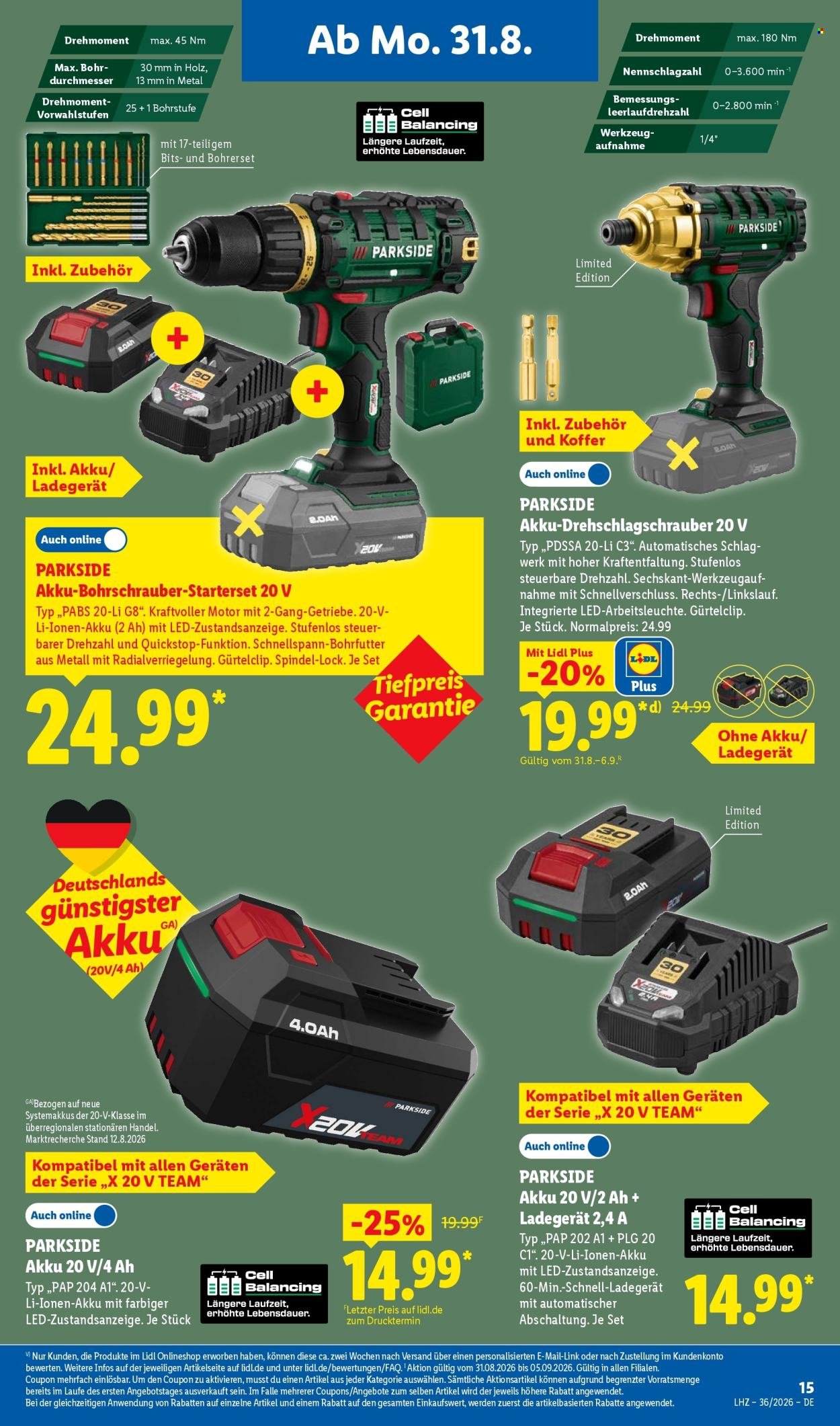 LIDL Prospekt - Ab Montag 31.08.2026