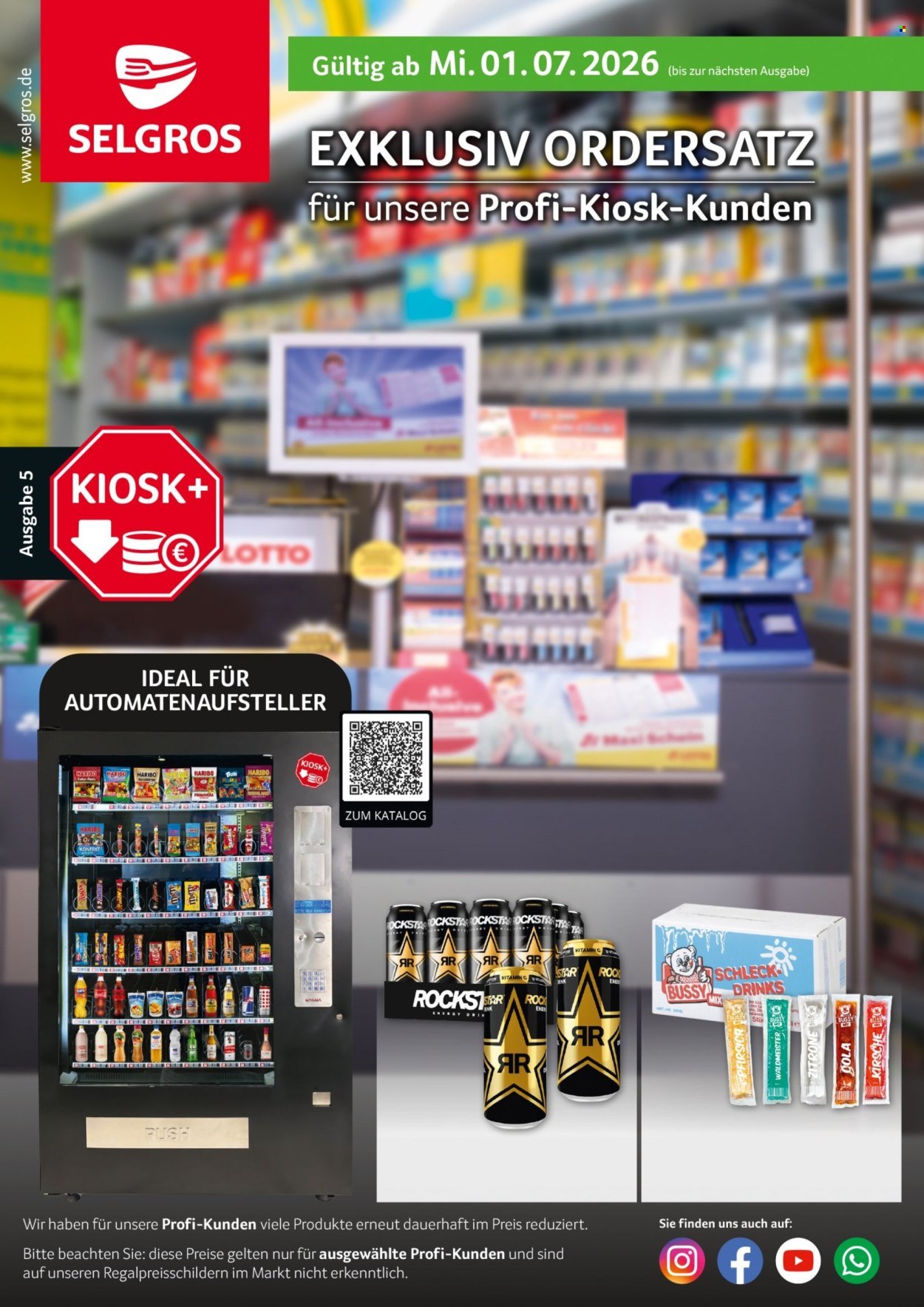 SELGROS Prospekt - Kiosk-Ordersatz