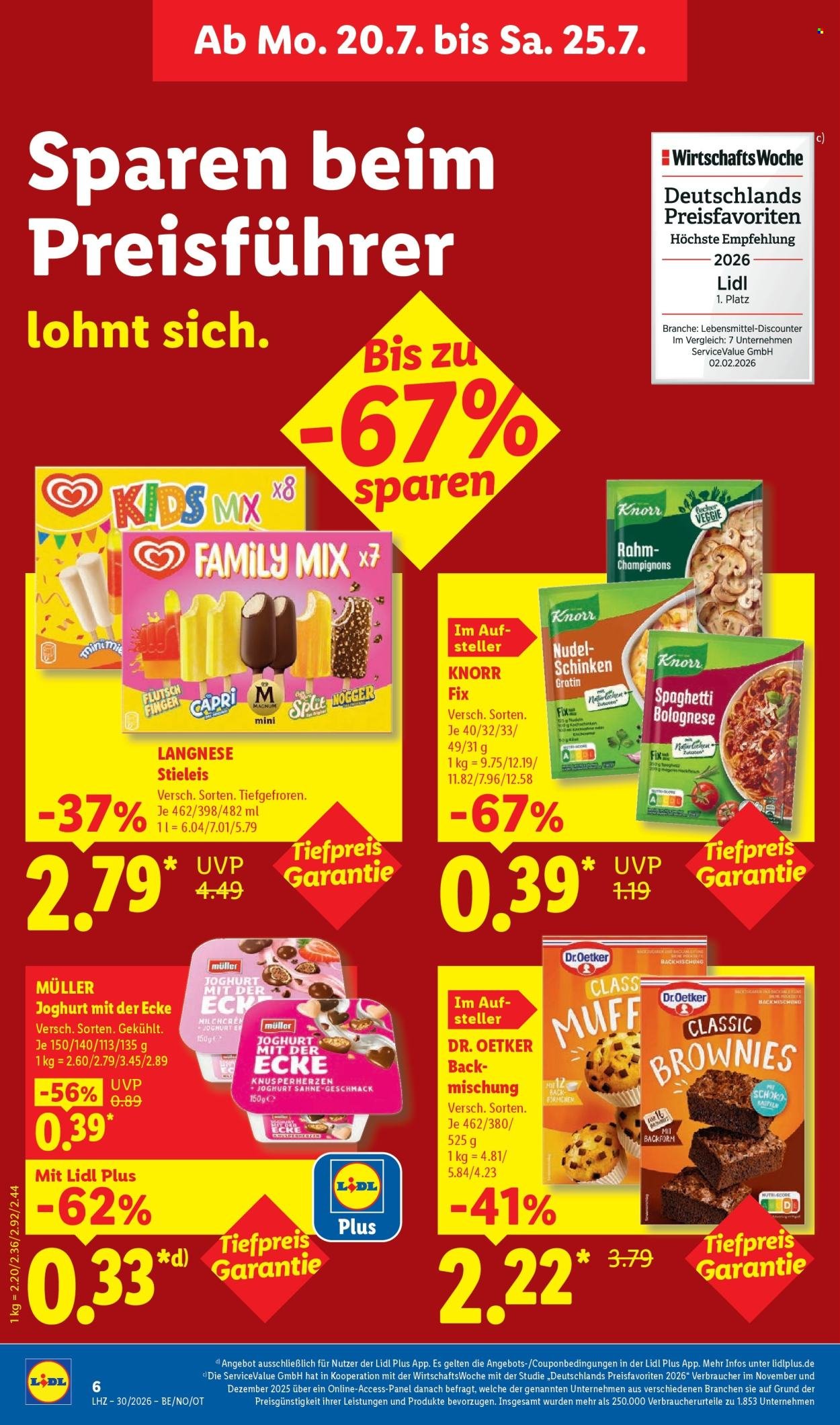 LIDL Prospekt - Ab Montag 20.07.2026