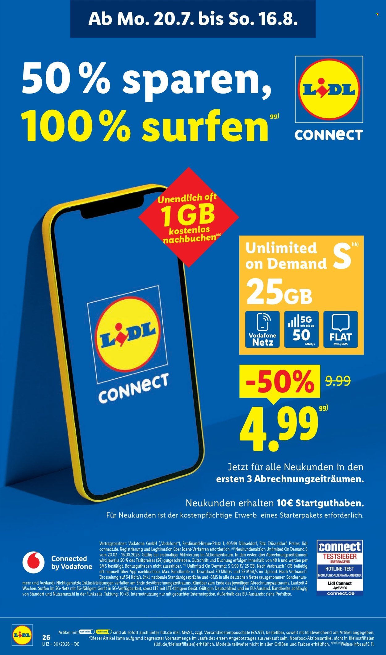 LIDL Prospekt - Ab Montag 20.07.2026