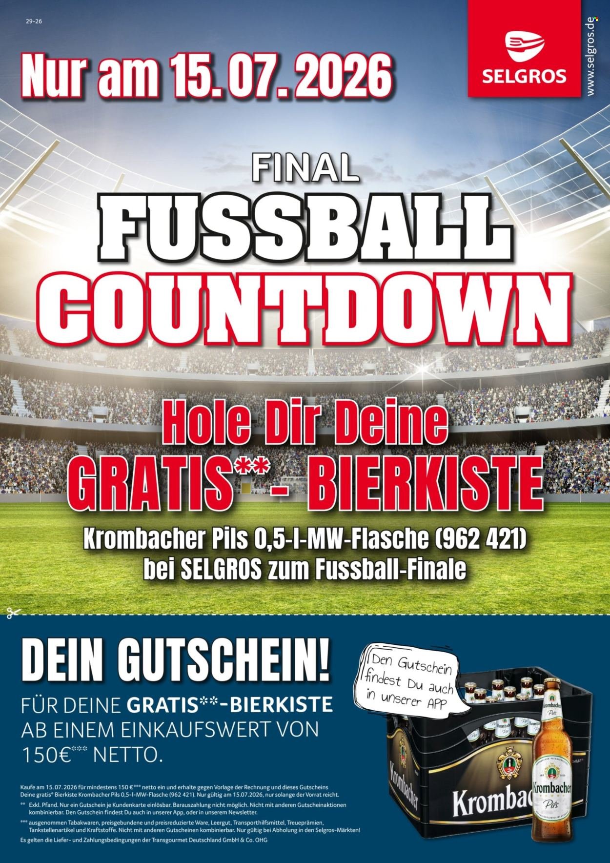 SELGROS Prospekt - Fußball Countdown