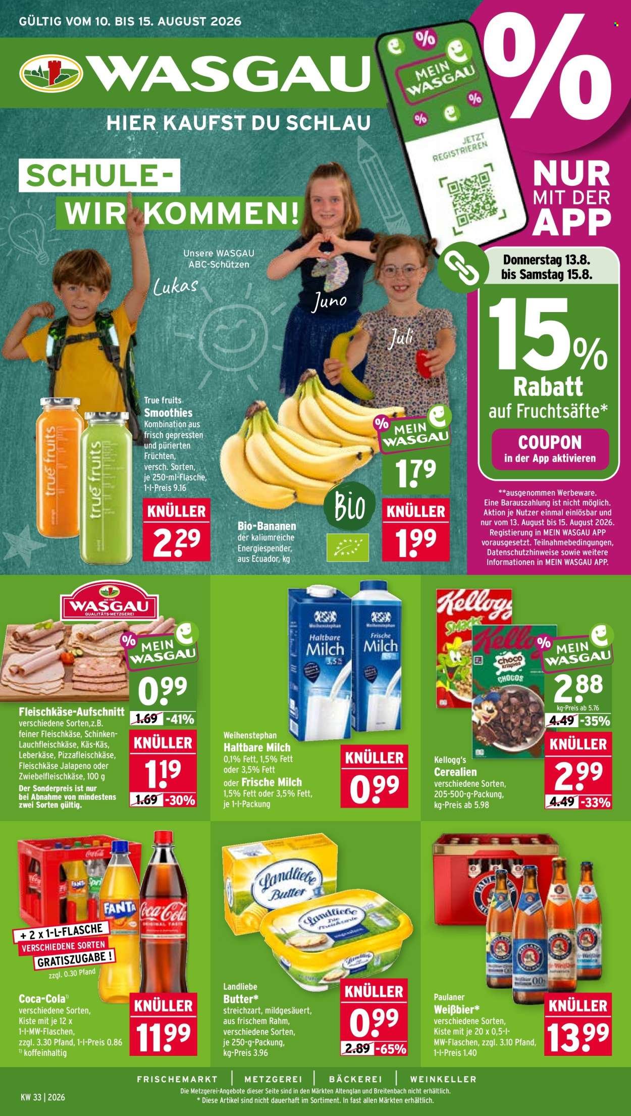 WASGAU Prospekt - Ab Montag 10.08.2026