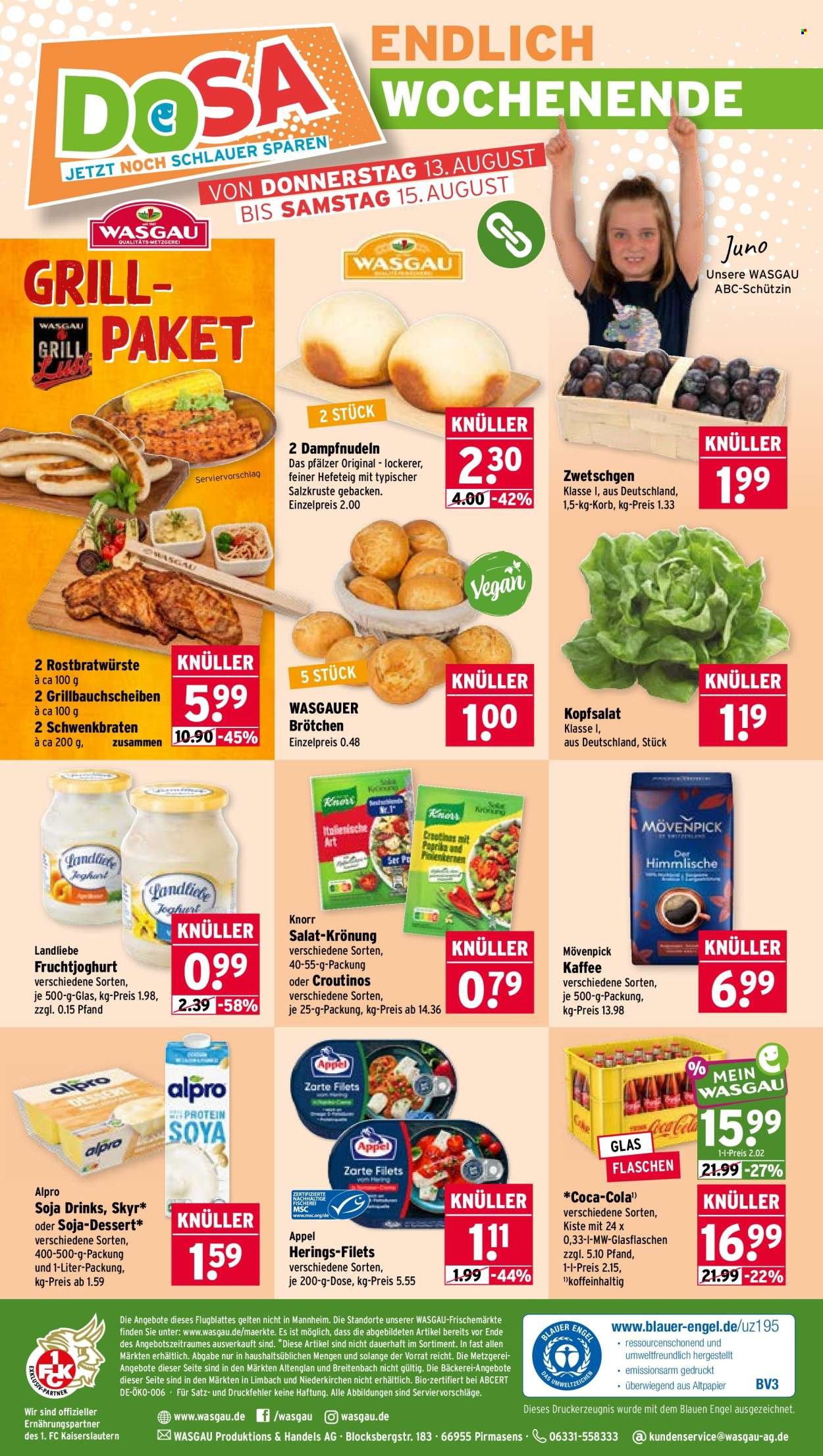 WASGAU Prospekt - Ab Montag 10.08.2026